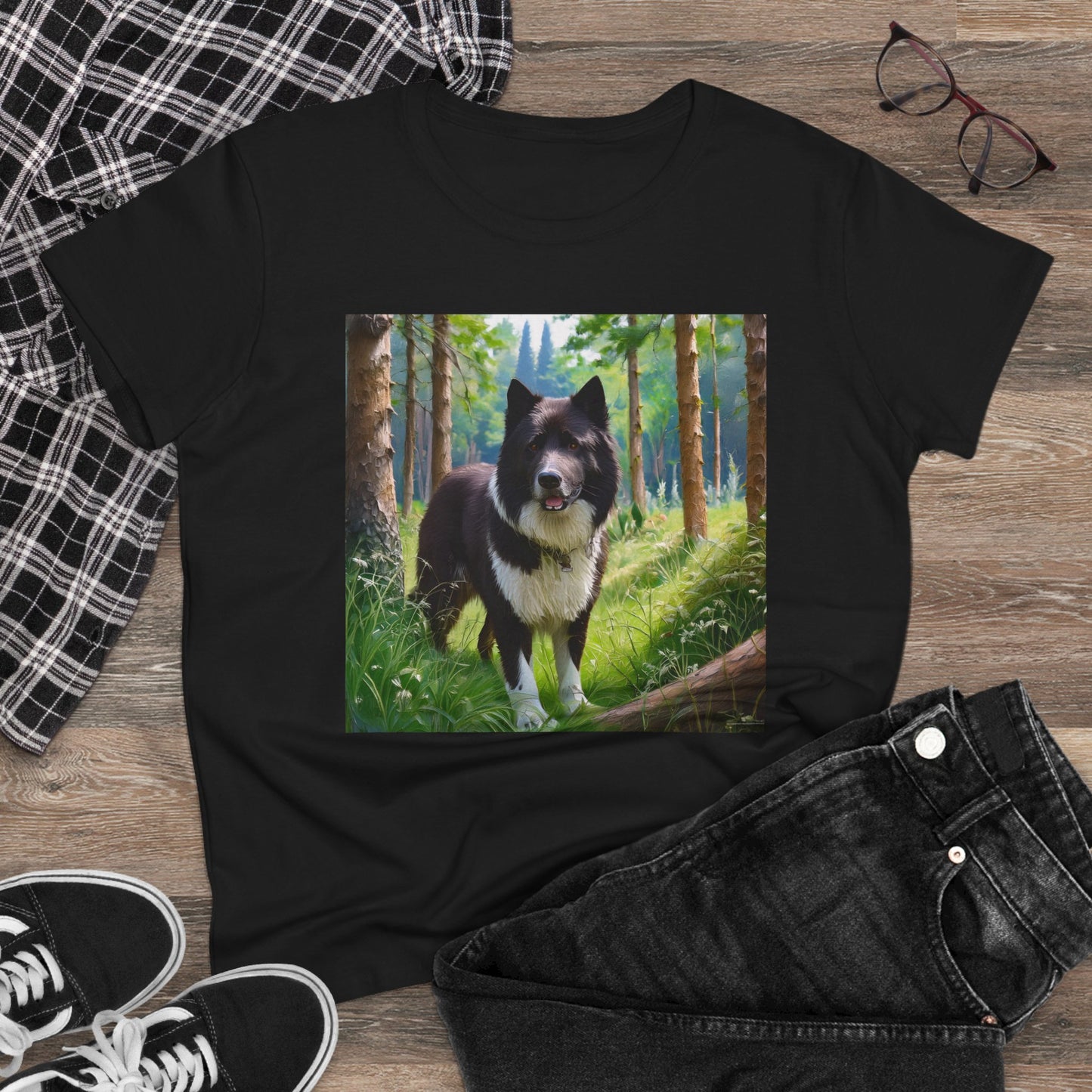 Karelian Bear Dog Women's Midweight Cotton Tee