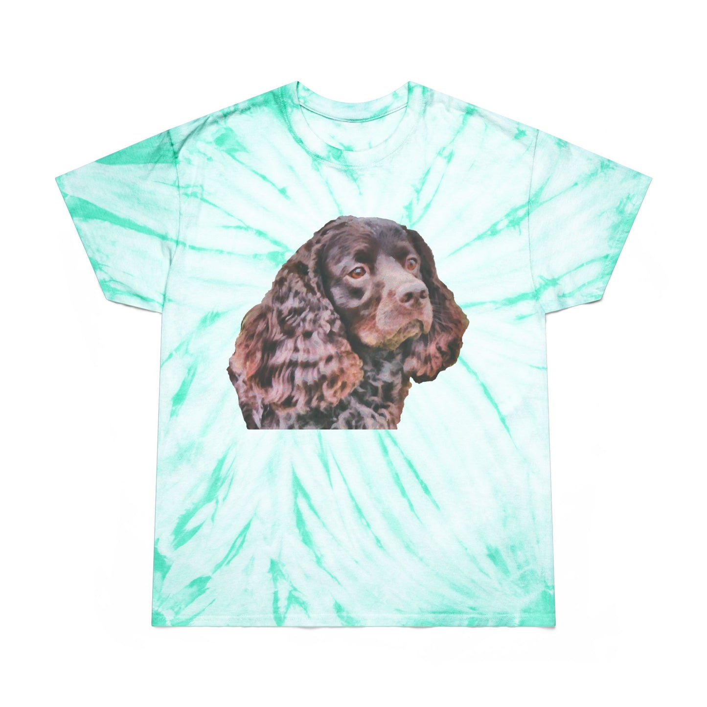 American Water Spaniel Unisex Cotton Tie-Dye Tee, Cyclone