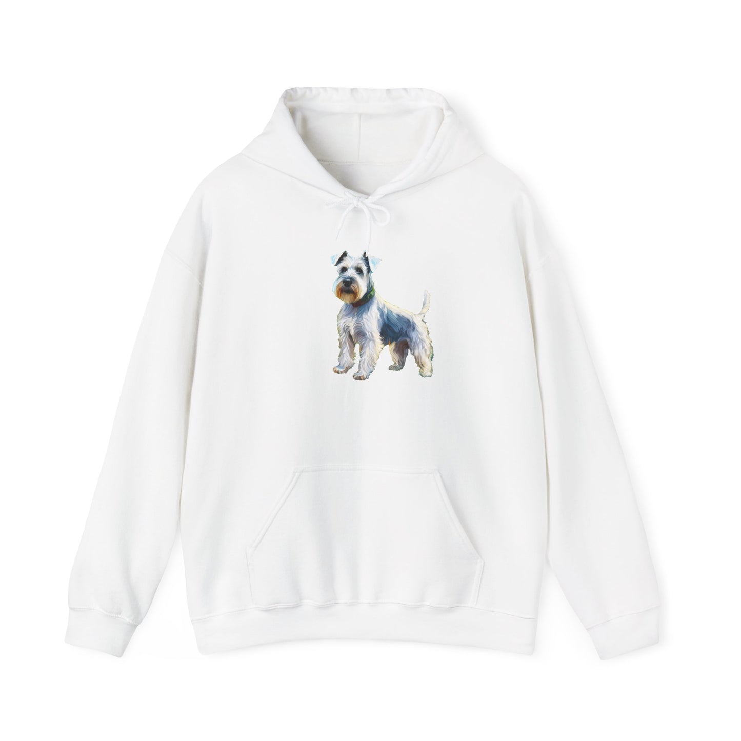 White Schnauzer Unisex50/50 Hooded Sweatshirt