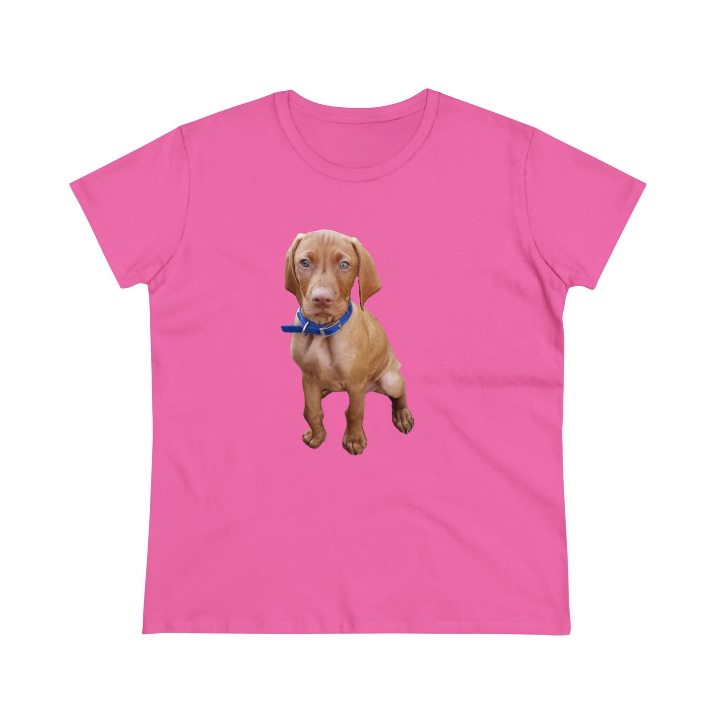 Hungarian Vizsla 'Augie'Women's Midweight Cotton Tee