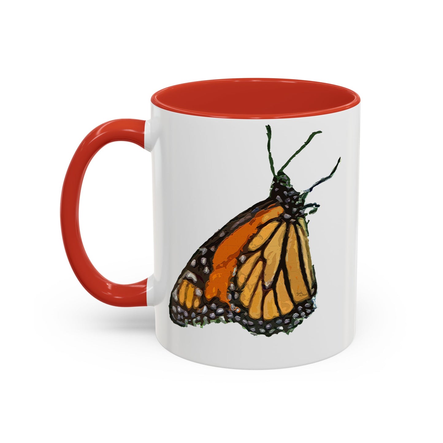 Monarch Butterfly Accent Coffee Mug, 11oz