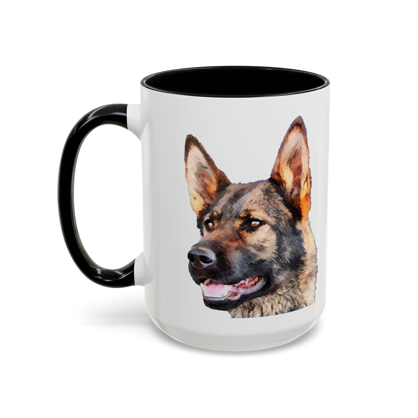 German Shepherd 'Hans' Accent Coffee Mug