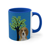 Beagle 'Hopper' 11oz Ceramic Accent Mug: Sip in Style