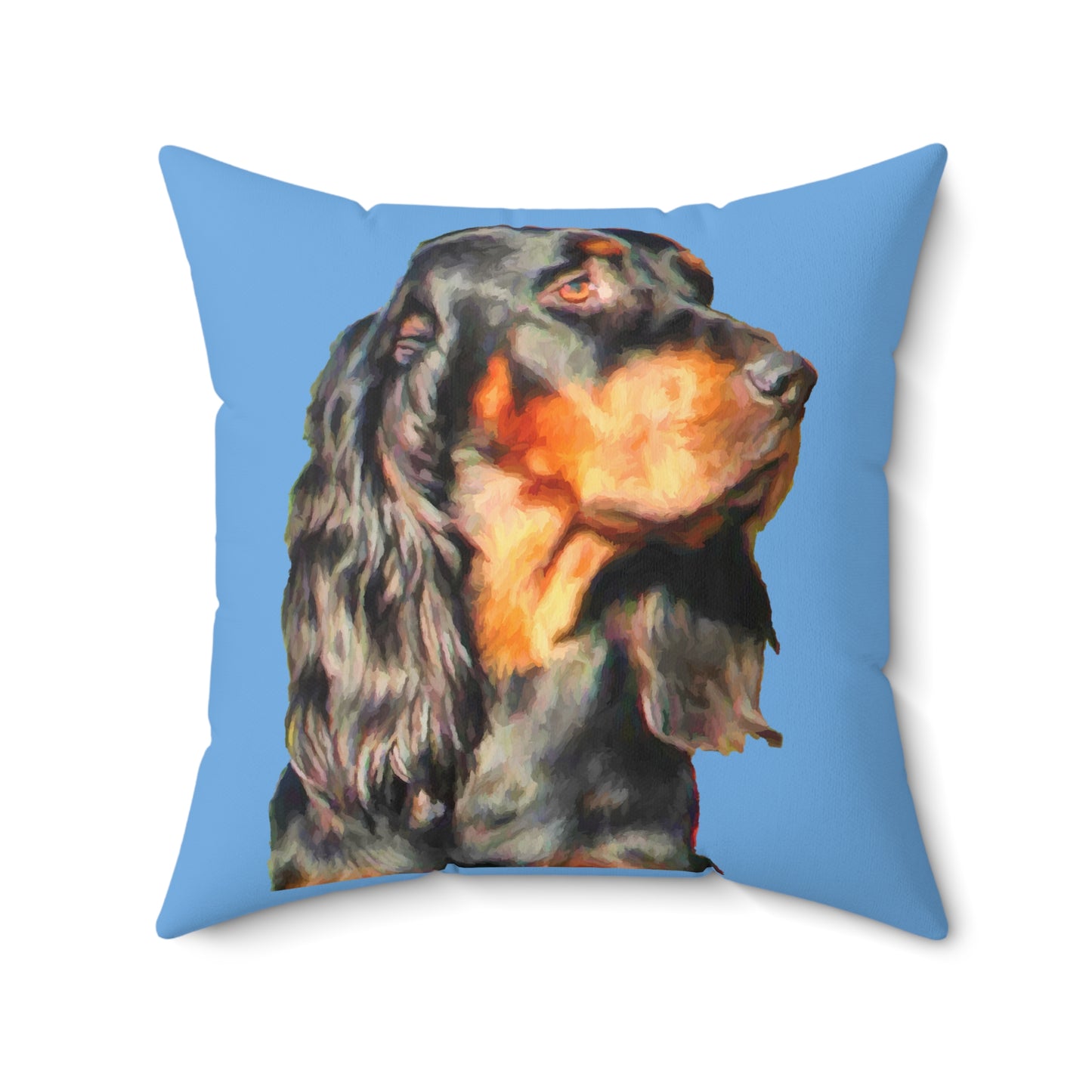 Gordon Setter 'Angus' Spun Polyester Throw Pillow