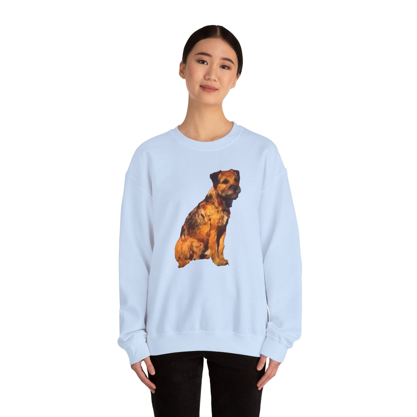 Border Terrier 'Andrew' Unisex 50/50 Crewneck Sweatshirt