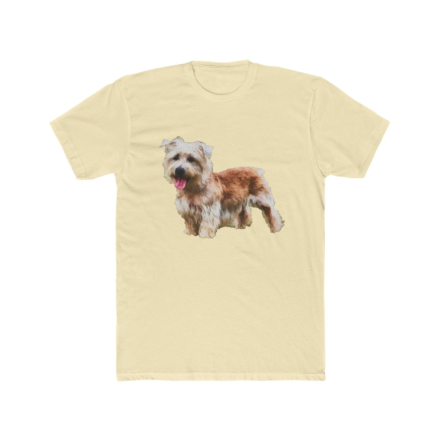 Glenn of Imaal Terrier - Men's Fitted Cotton Crew Tee