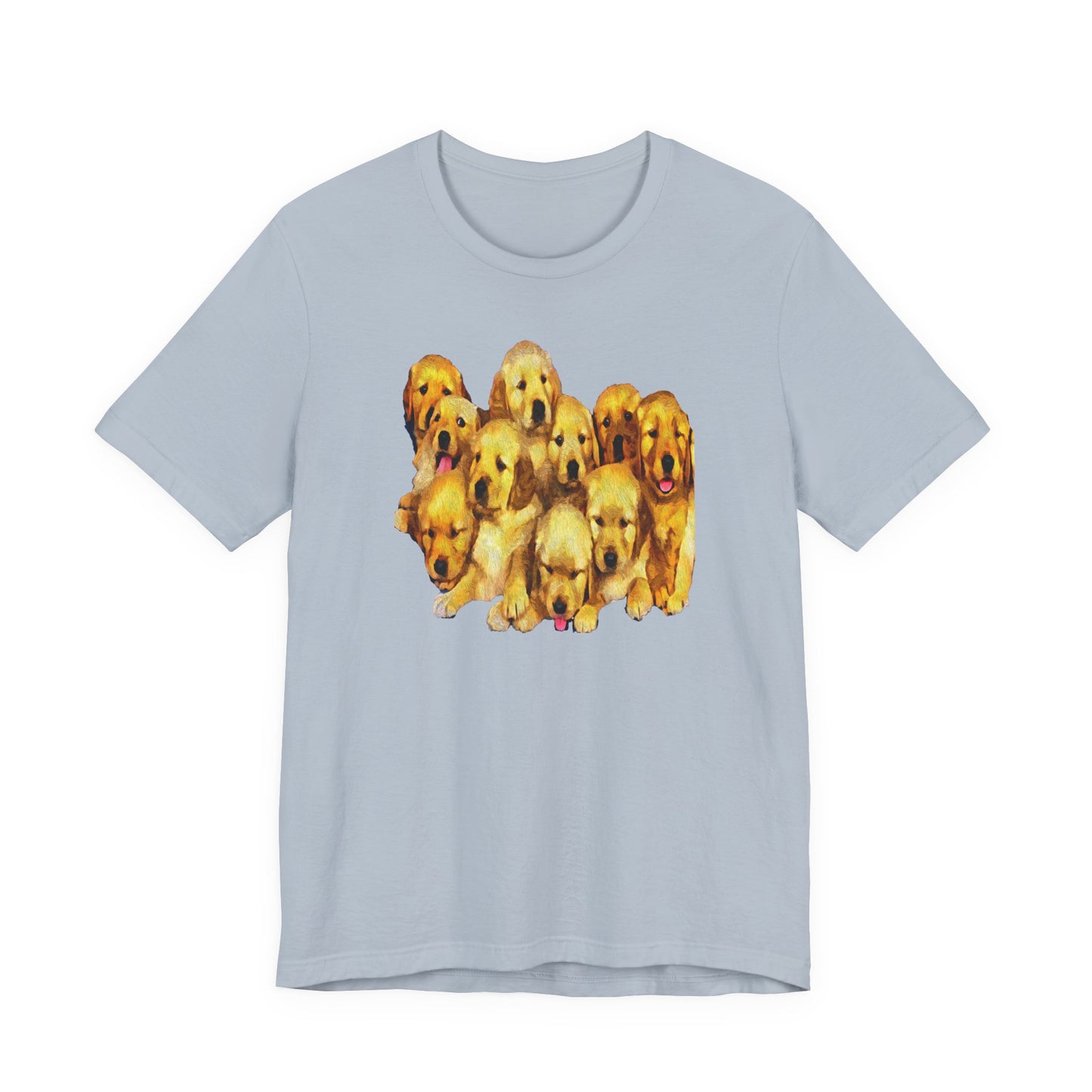 Golden Retriever Puppies Unisex Jersey Short Sleeve Tee