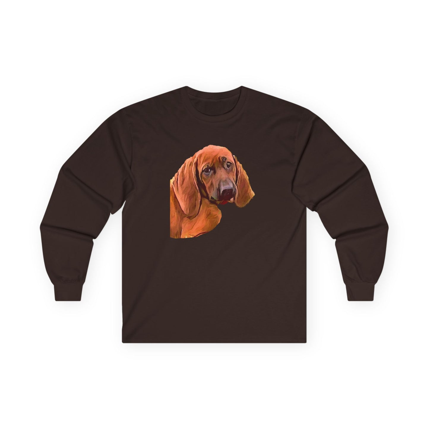 Redbone Coonhound - Unisex Cotton Long Sleeve Tee