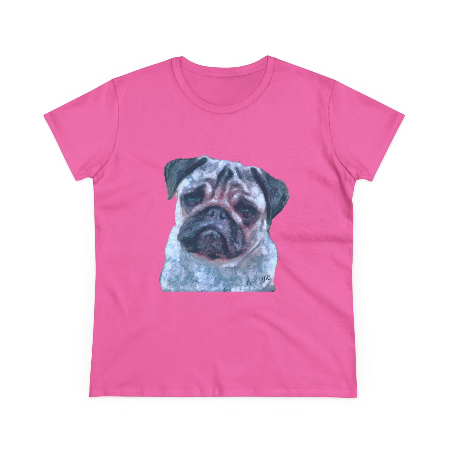 Pug 'Pompey' Women's Midweight Cotton Tee