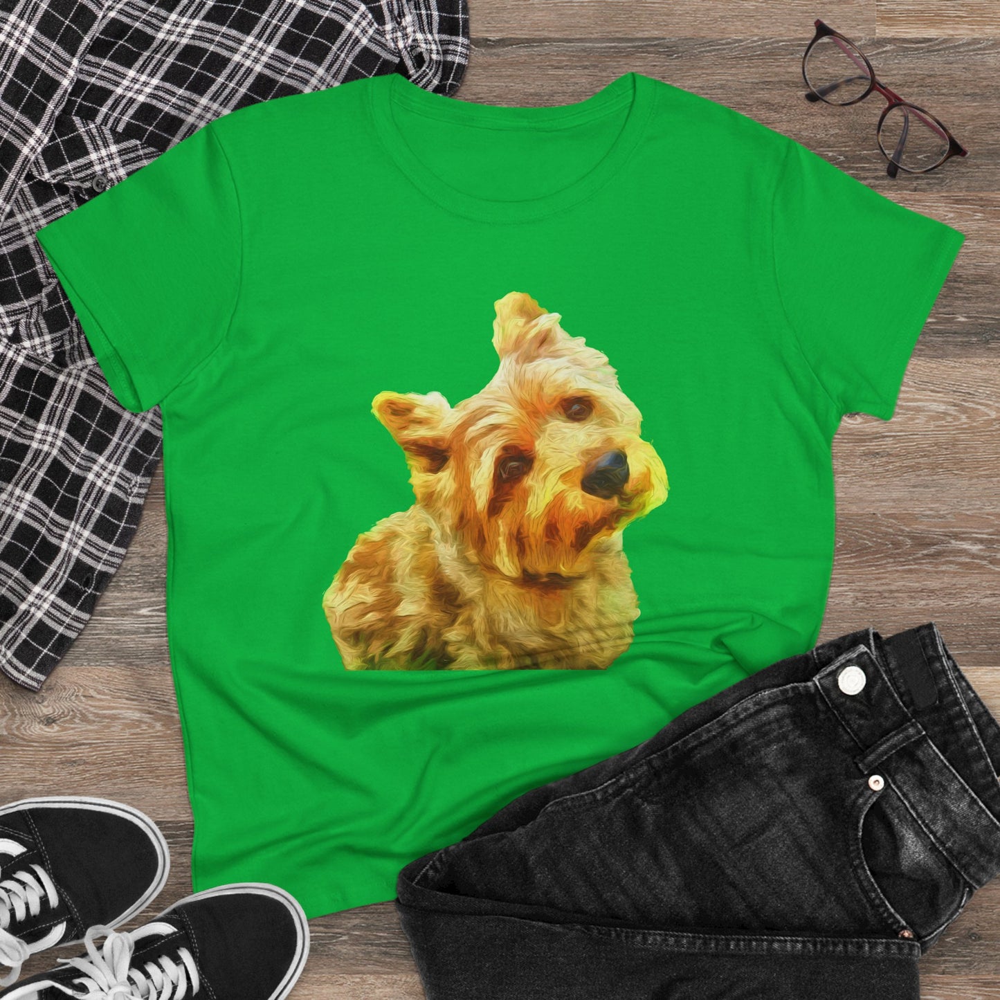 Norwich Terrier Women's Midweight Cotton Tee