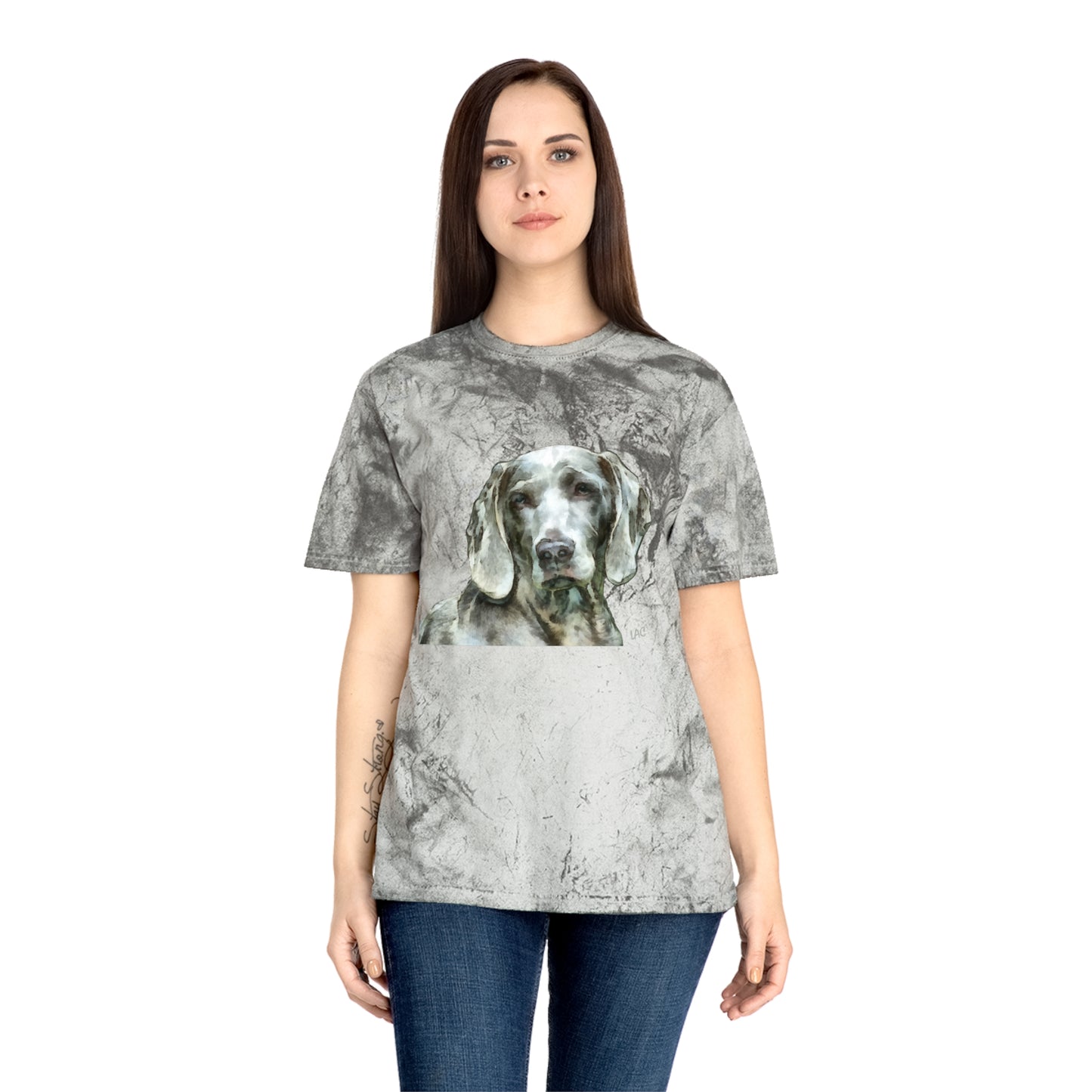 Weimaraner "Greyson" Unisex Cotton Color Blast T-Shirt