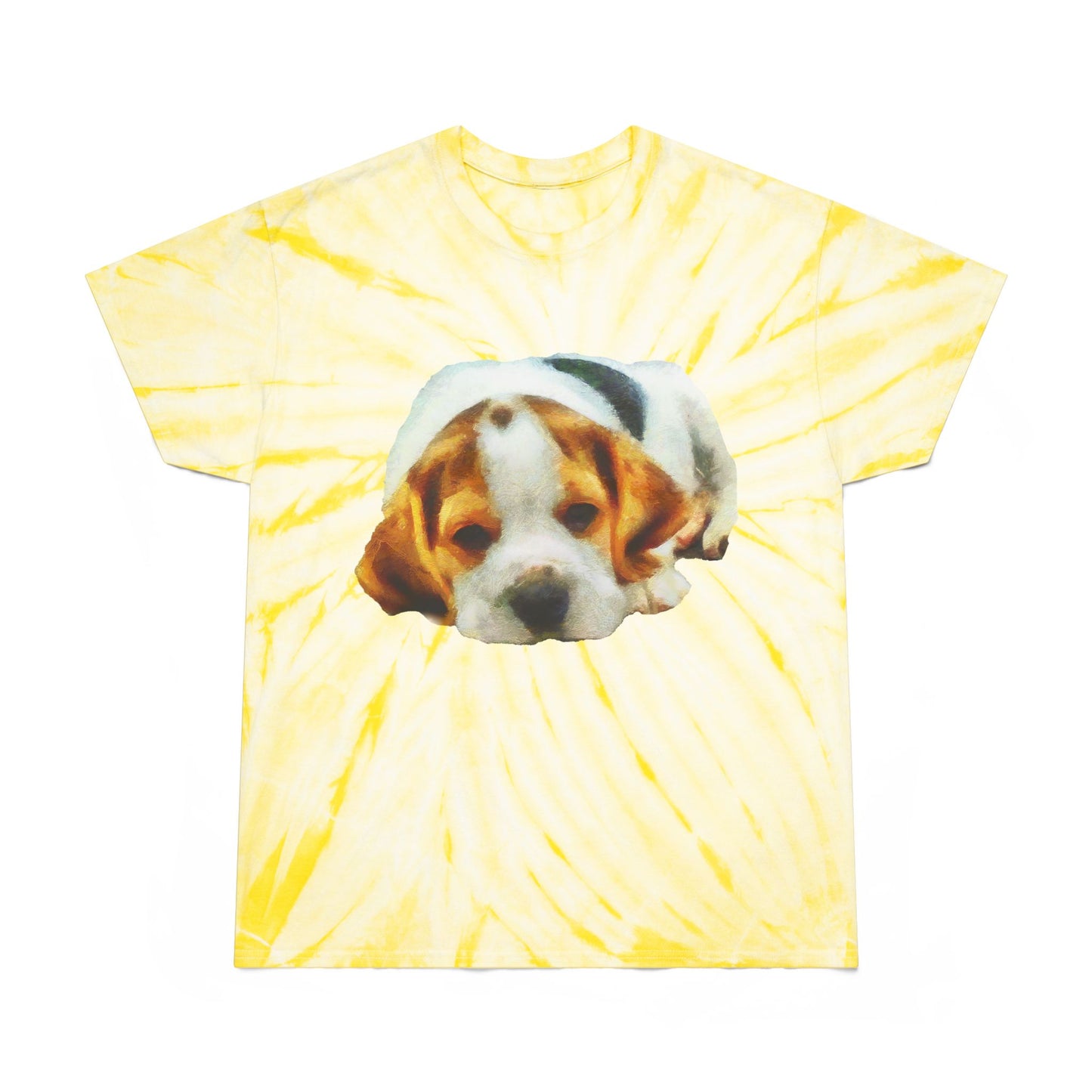 English Foxhound 'Sasha' Unisex Cotton Tie-Dye Tee, Cyclone