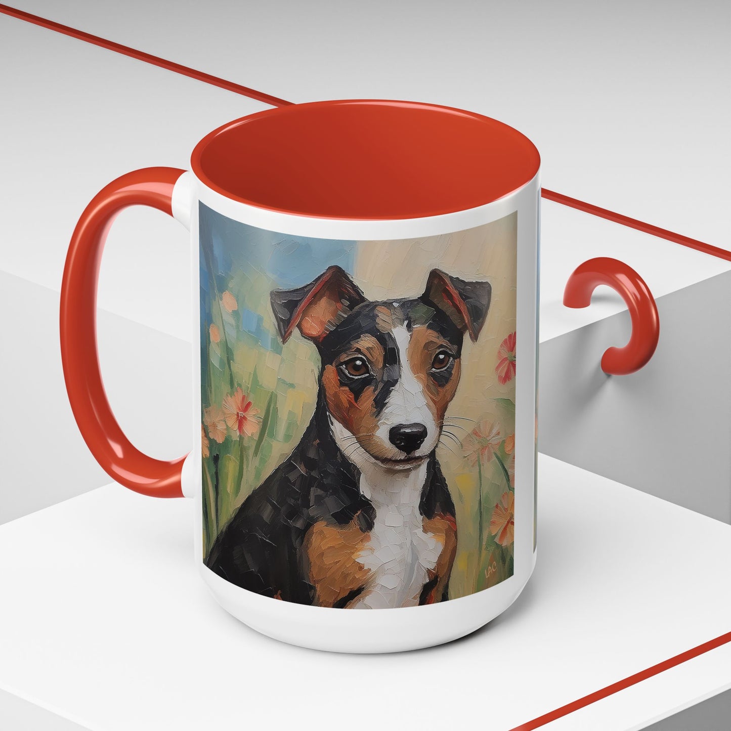 Teddy Roosevelt Terrier - Ceramic Accent Coffee Mug - 2 Sizes