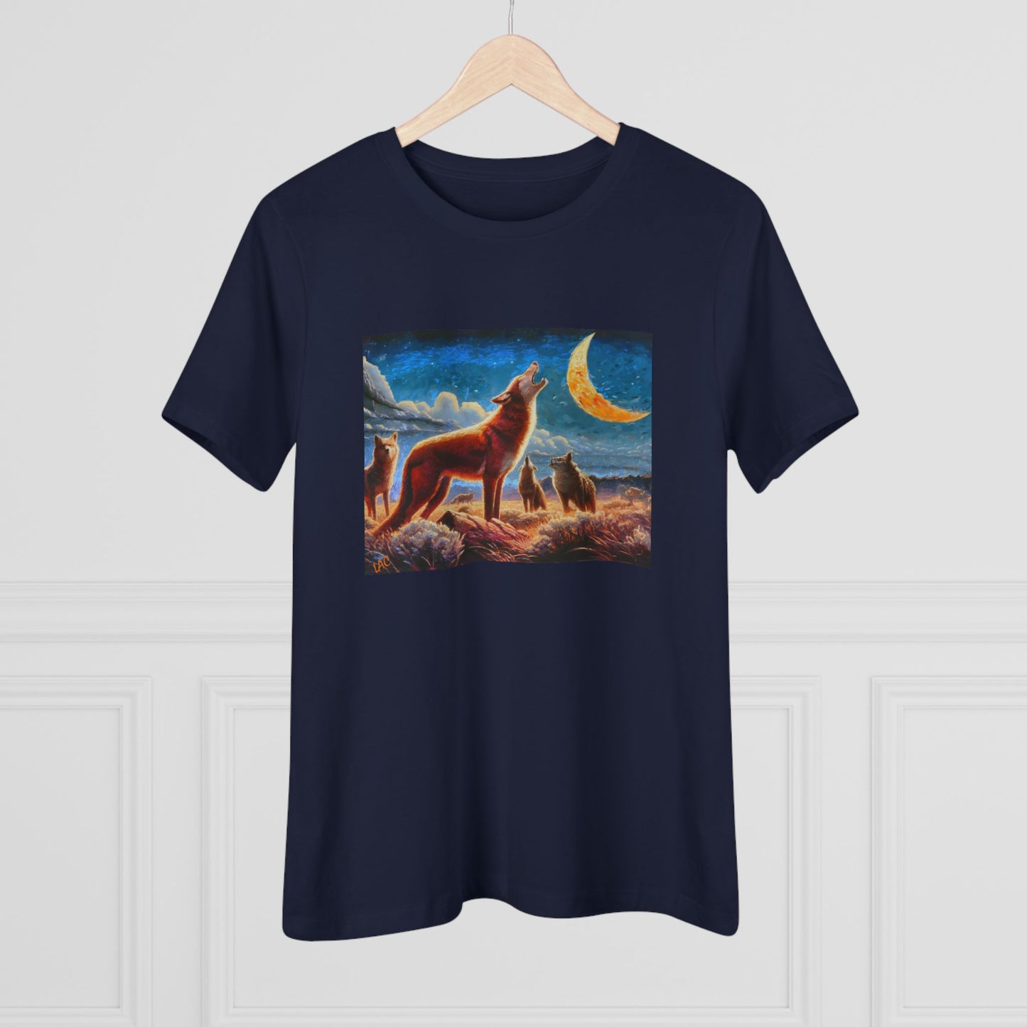 Coyotees in Moonlight Women's Relaxed Fit Cotton Tee
