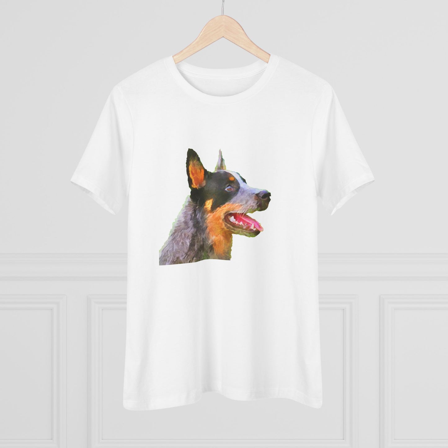 Blue Heeler - Australian Cattle Dog 'Percy' Women's Relaxed Fit Cotton Tee
