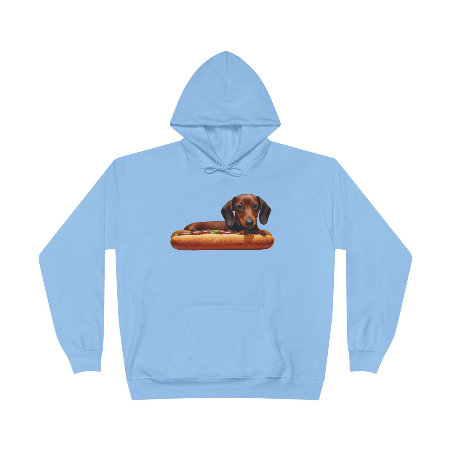 Dachshund Delight Fleece Lined Pullover Hoodie