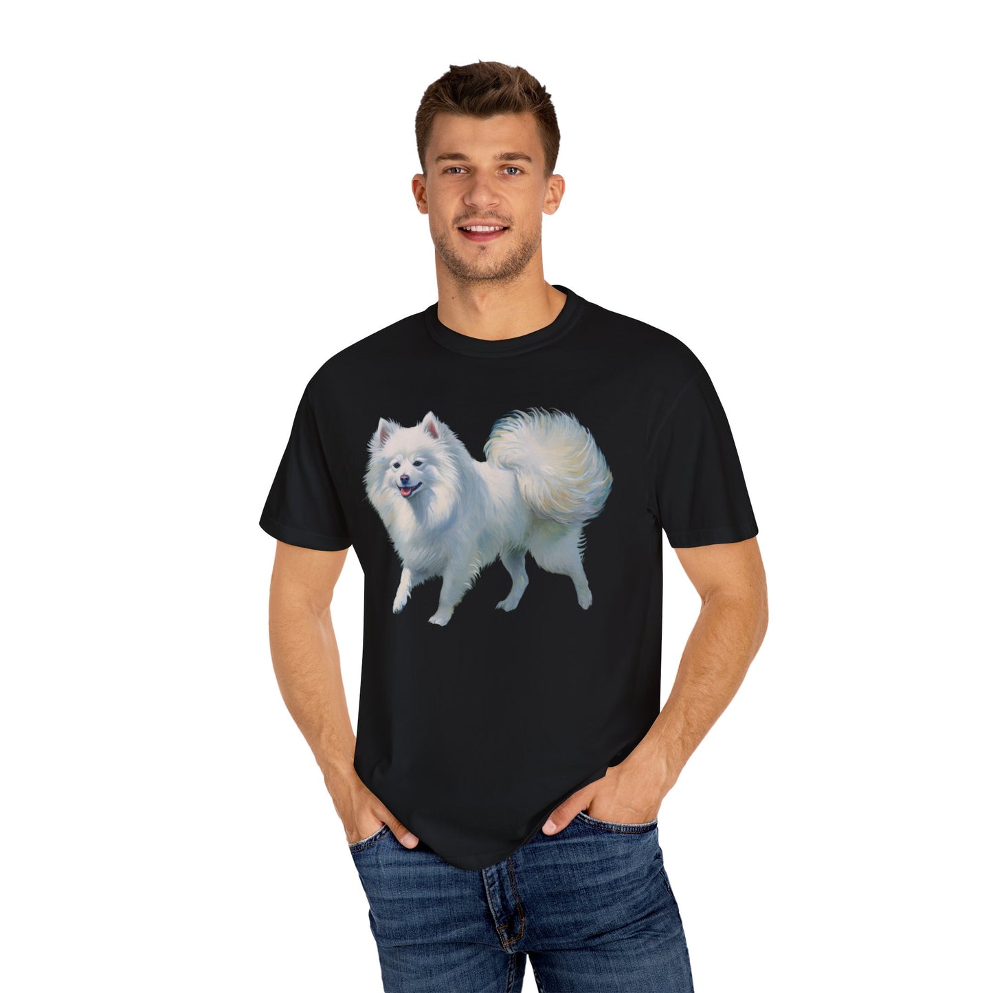 Japanese Spitz - Unisex Relaxed Garment-Dyed T-shirt