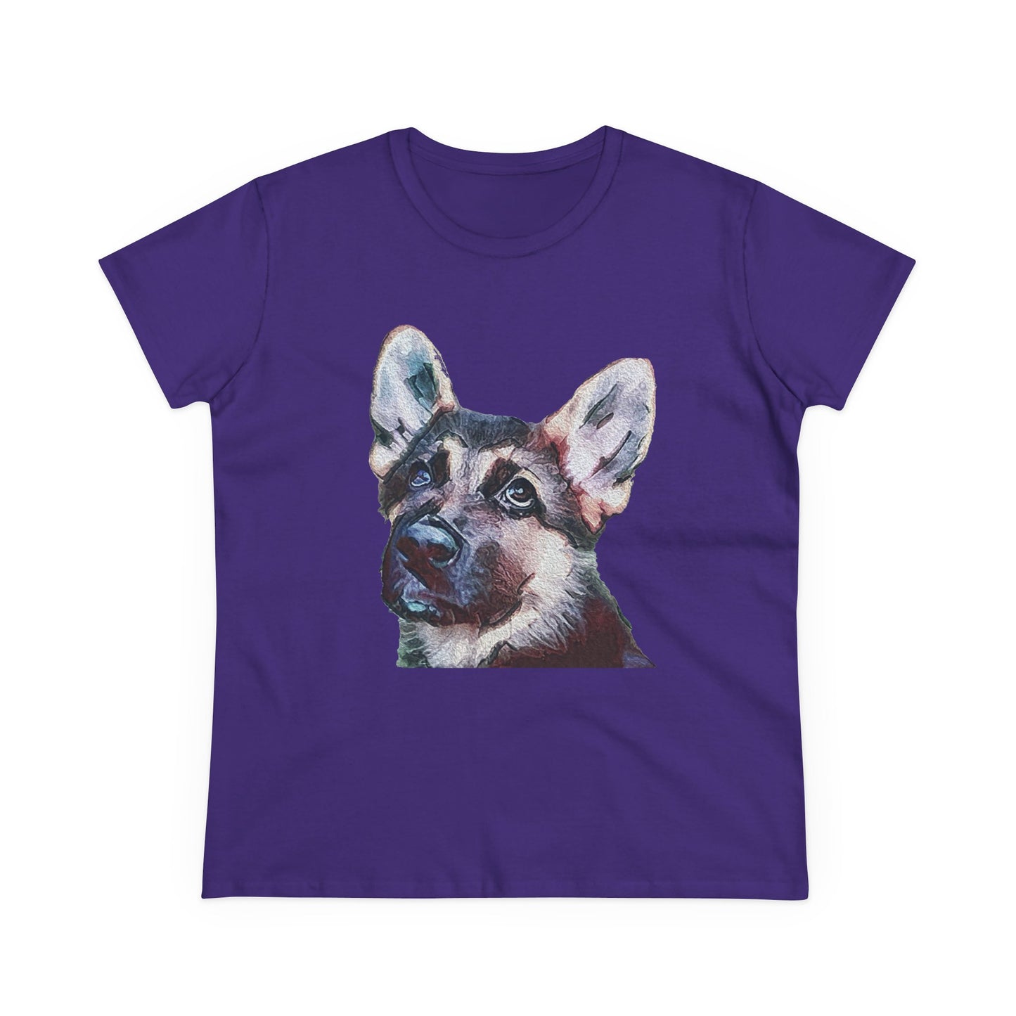 German Shepherd 'Sly' Women's Midweight Cotton Tee