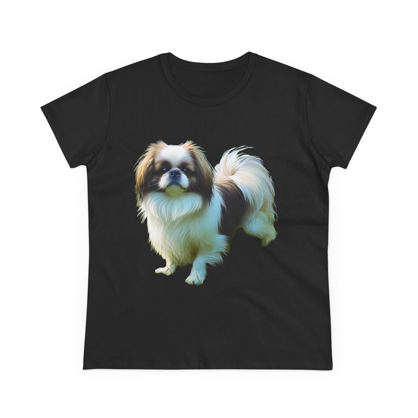 Japanese Chin Women's Midweight Cotton Tee