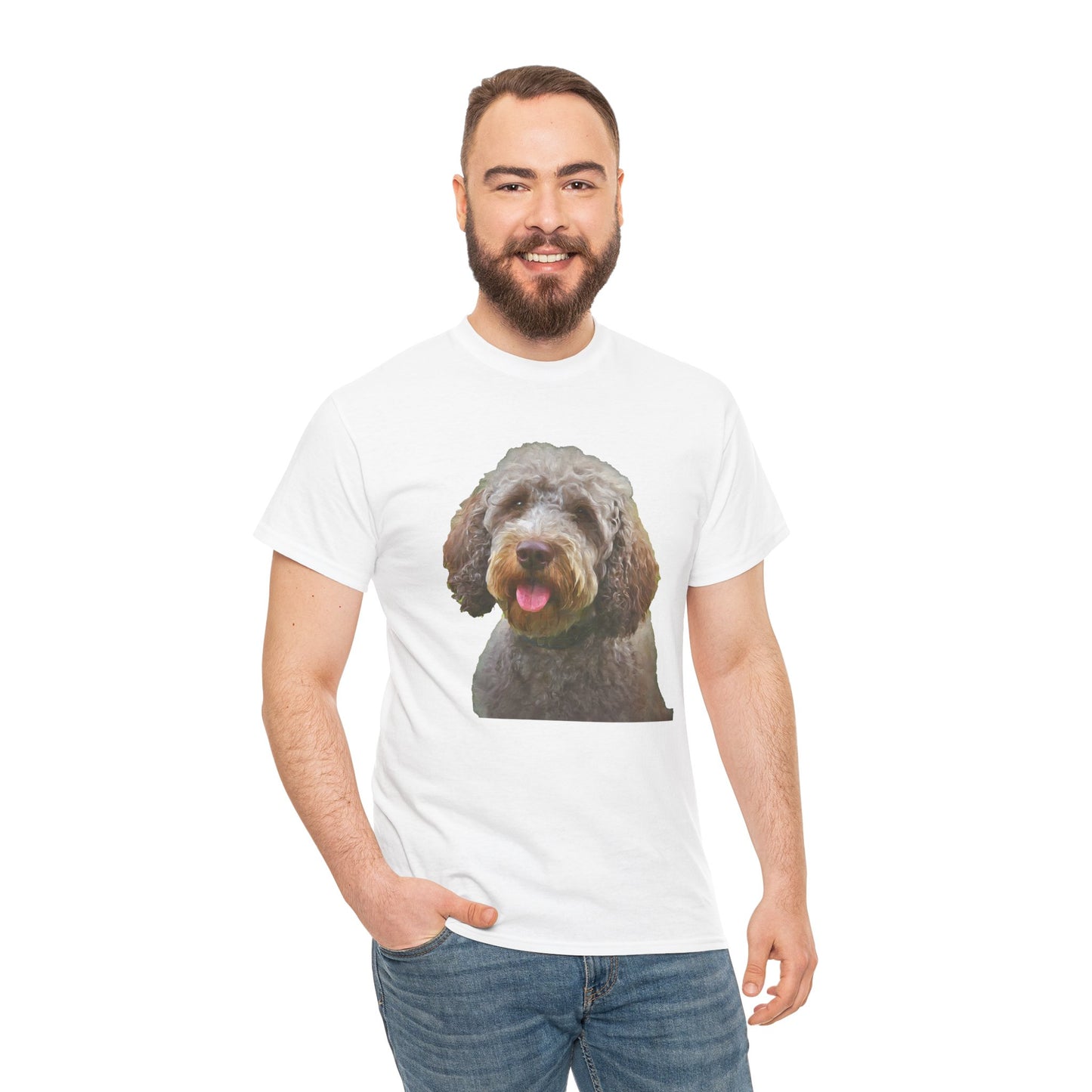 Lagotto Romagnolo 'Italian Truffle Dog' Unisex Heavy Cotton Tee