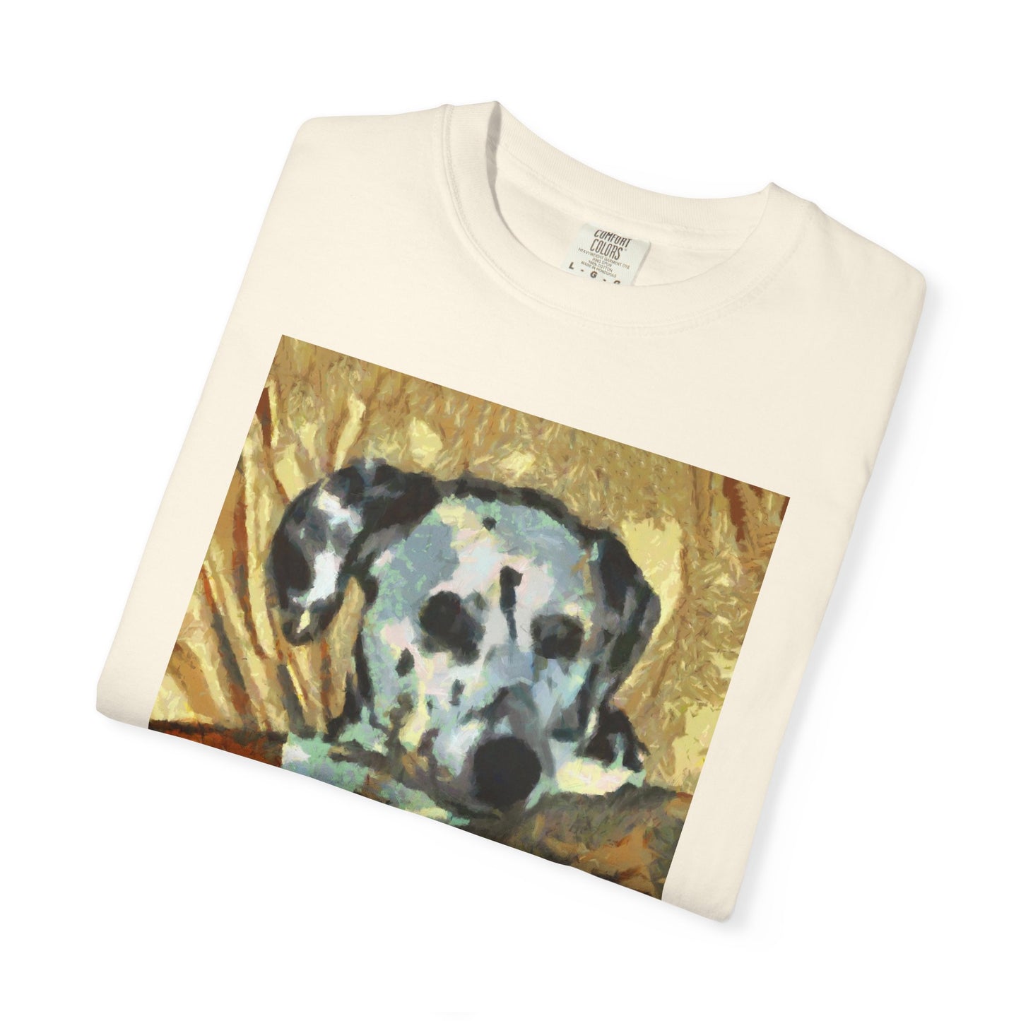 Dalmatian 'Breakfast Time' Unisex Relax Fit Garment-Dyed T-shirt