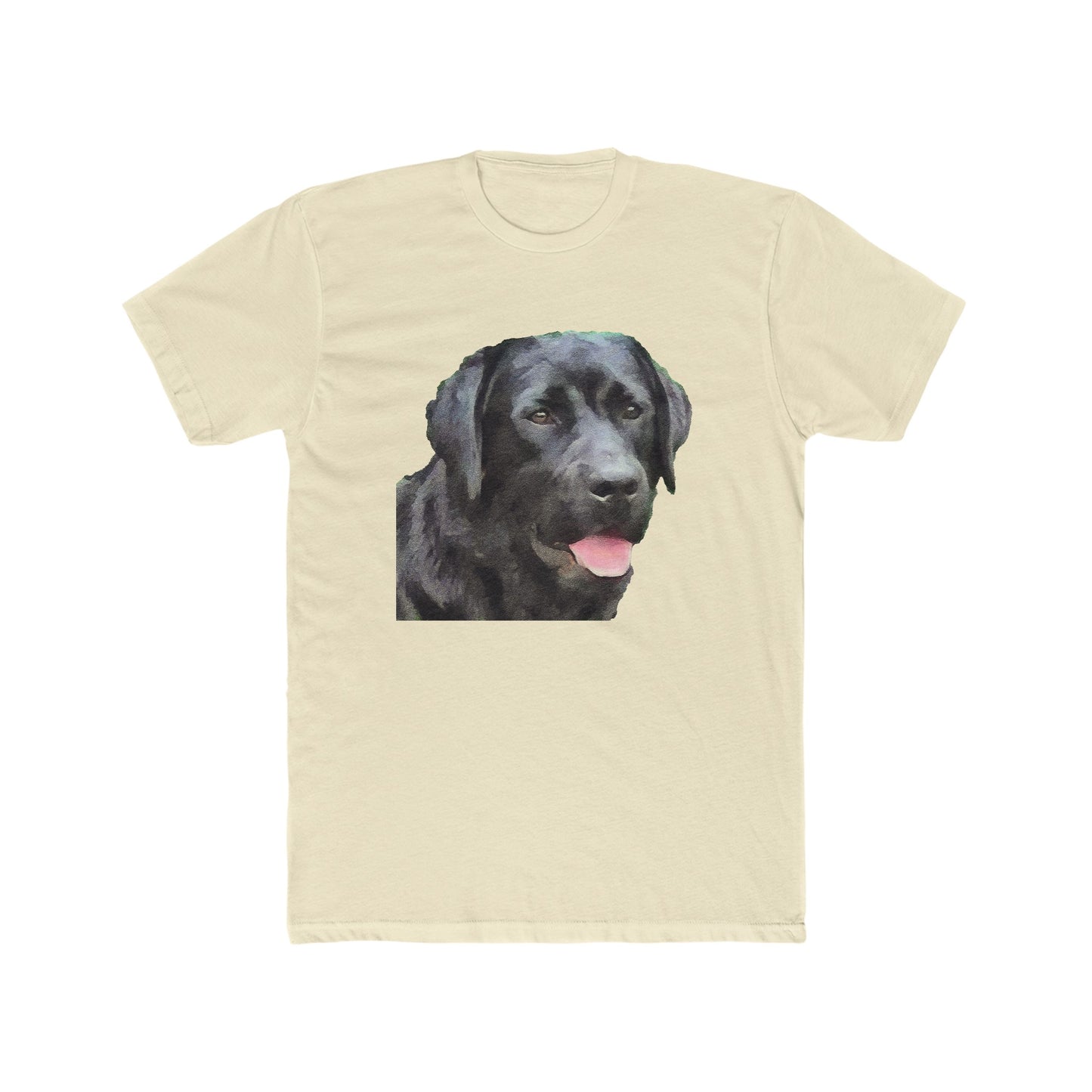 Labrador Retriever 'Rizzo' Men's Fitted Cotton Crew Tee