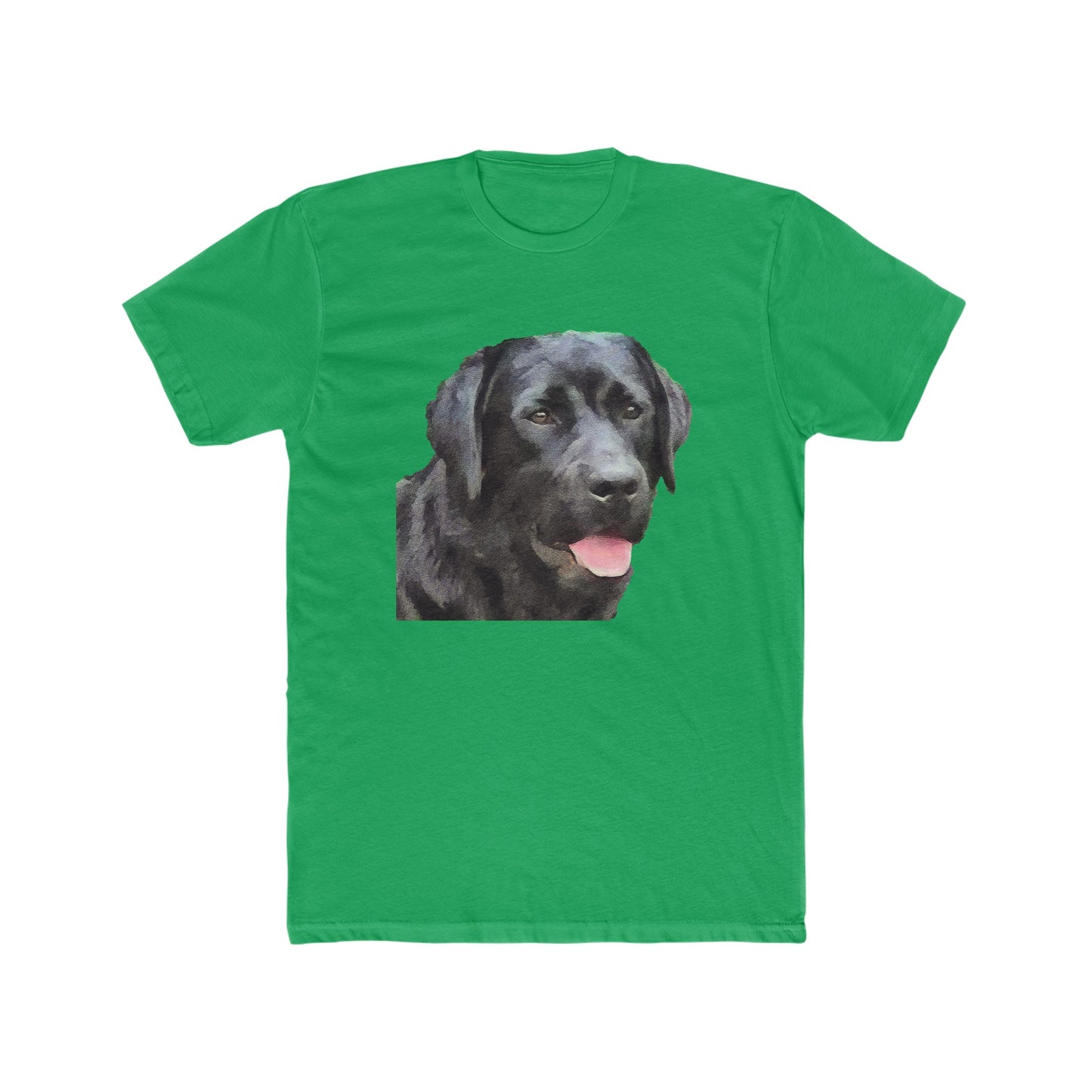 Labrador Retriever 'Rizzo' Men's Fitted Cotton Crew Tee