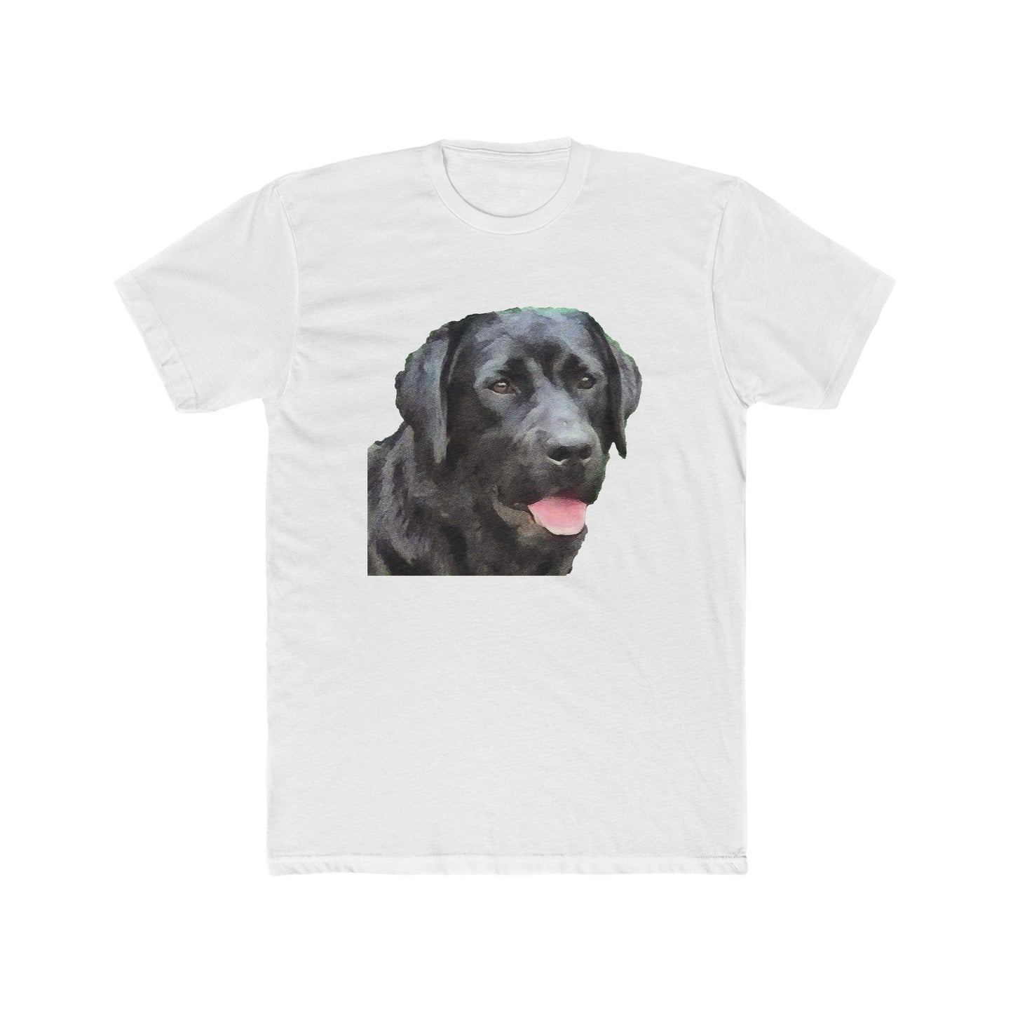 Labrador Retriever 'Rizzo' Men's Fitted Cotton Crew Tee