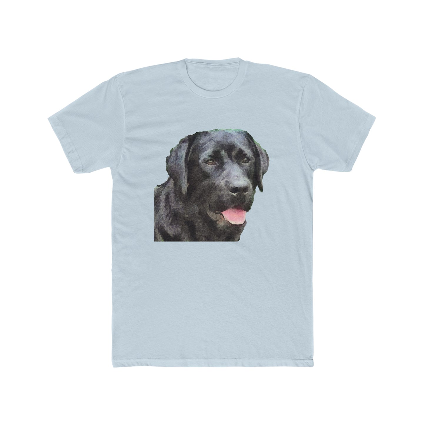 Labrador Retriever 'Rizzo' Men's Fitted Cotton Crew Tee