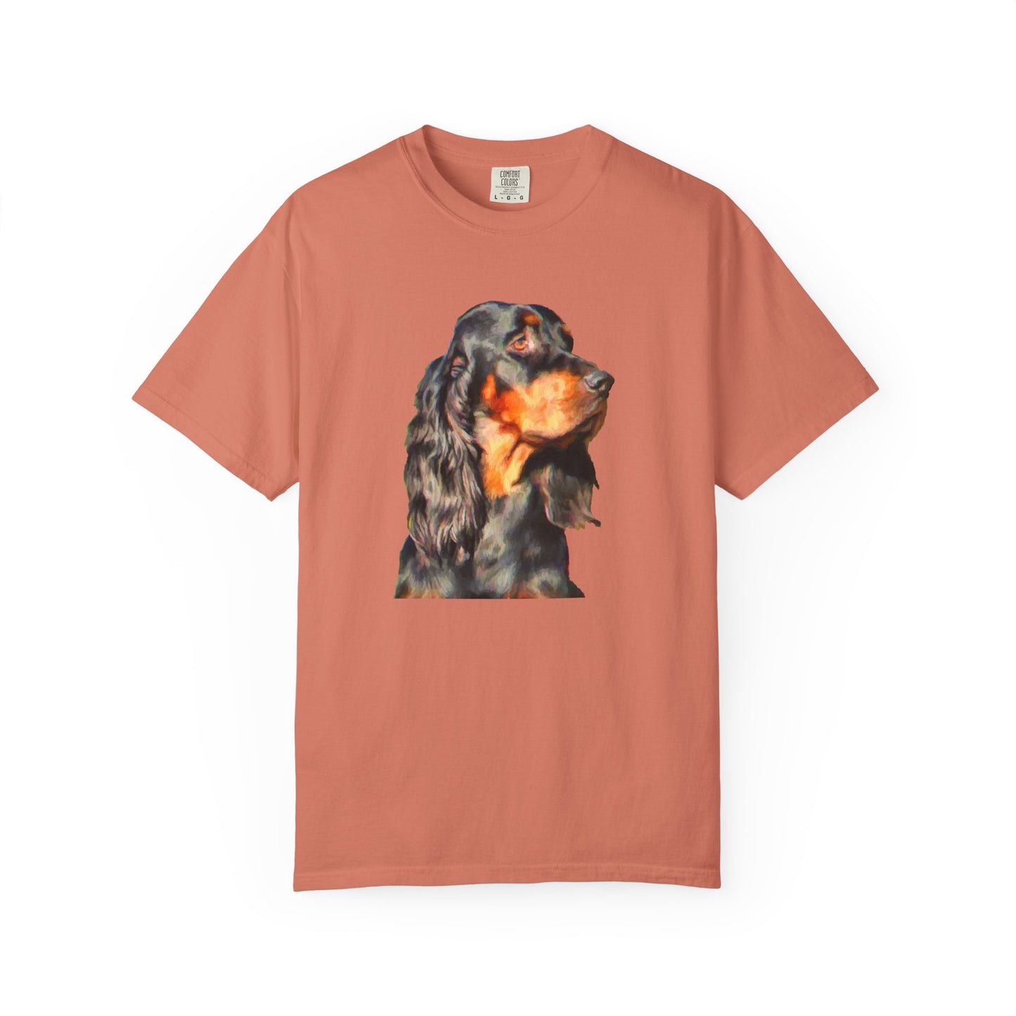 Gordon Setter Unisex-Adult Relaxed Fit Garment-Dyed T-shirt