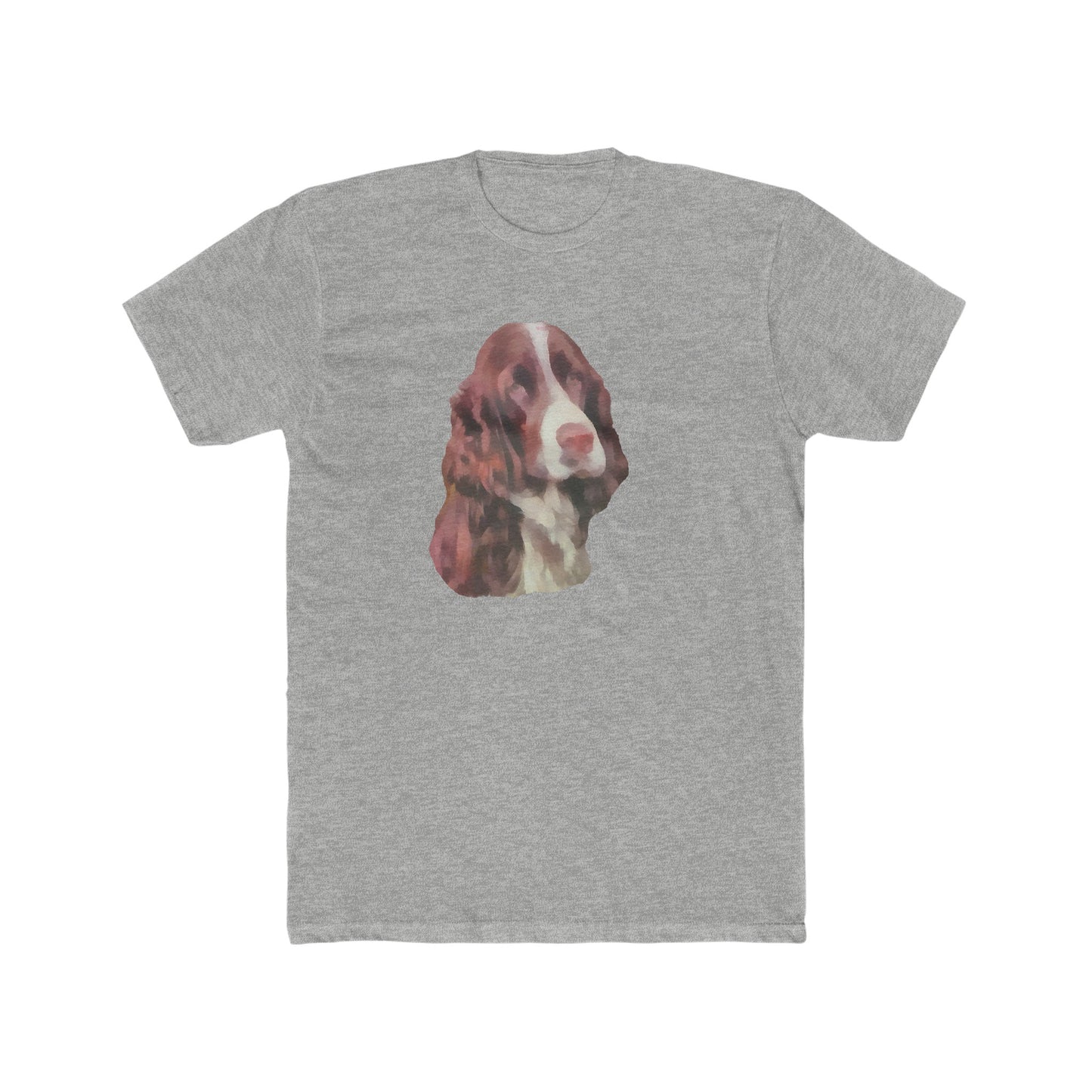 English Springer Spaniel Men's Fitted Cotton Crew Tee