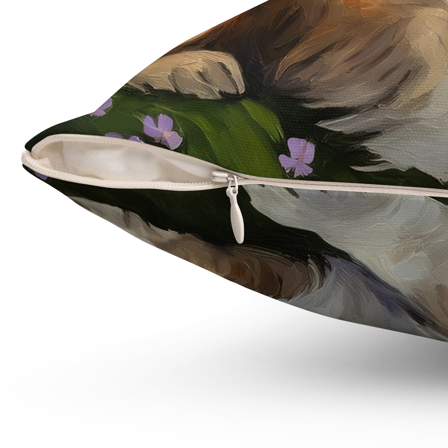 Lhasa Apso Spun Polyester Throw Pillow