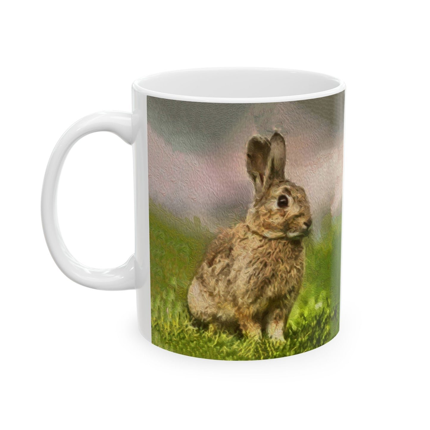 Rabbit 'Clover' Ceramic Mug 11oz