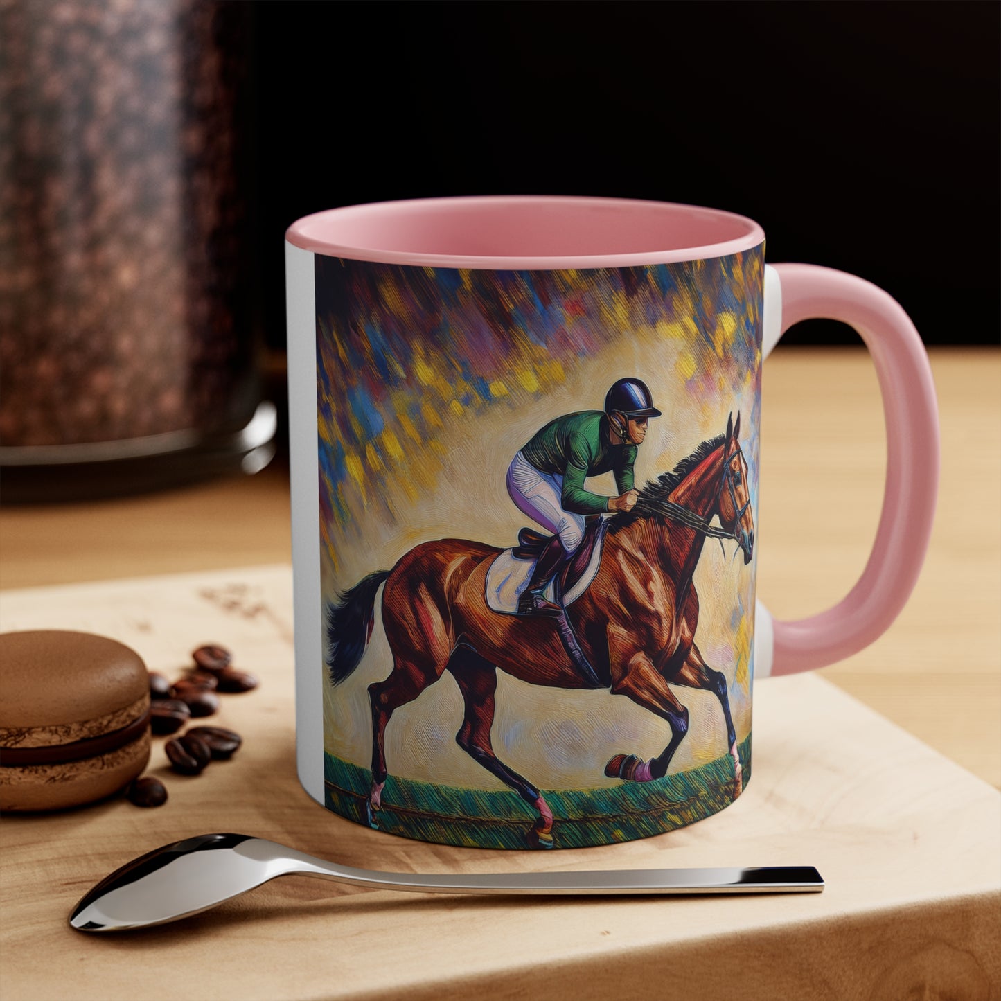 Race Horse and Jockey - Derby Day - 11oz Accent Mug