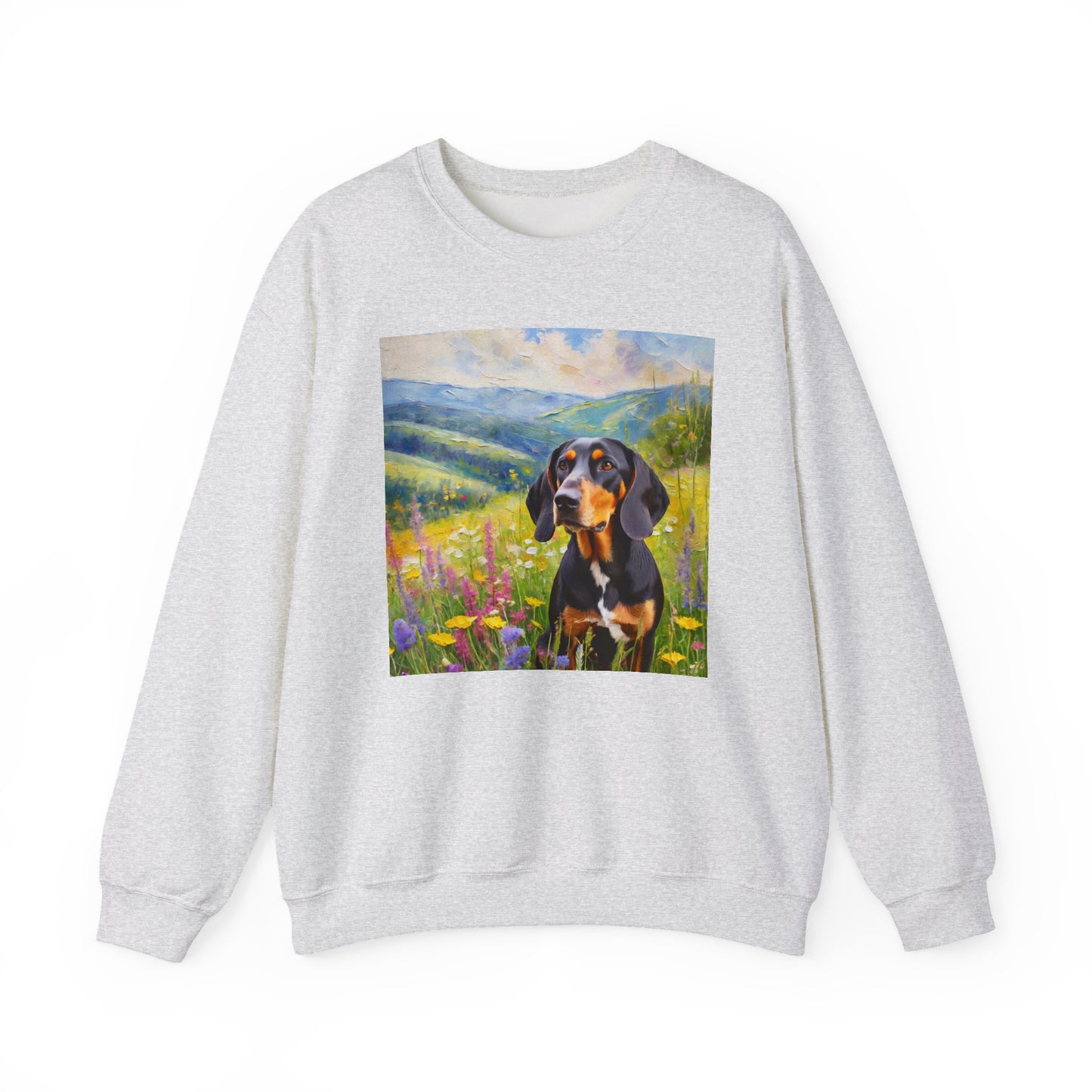 Black & Tan Coonhound Unisex 50/50 Crewneck Sweatshirt