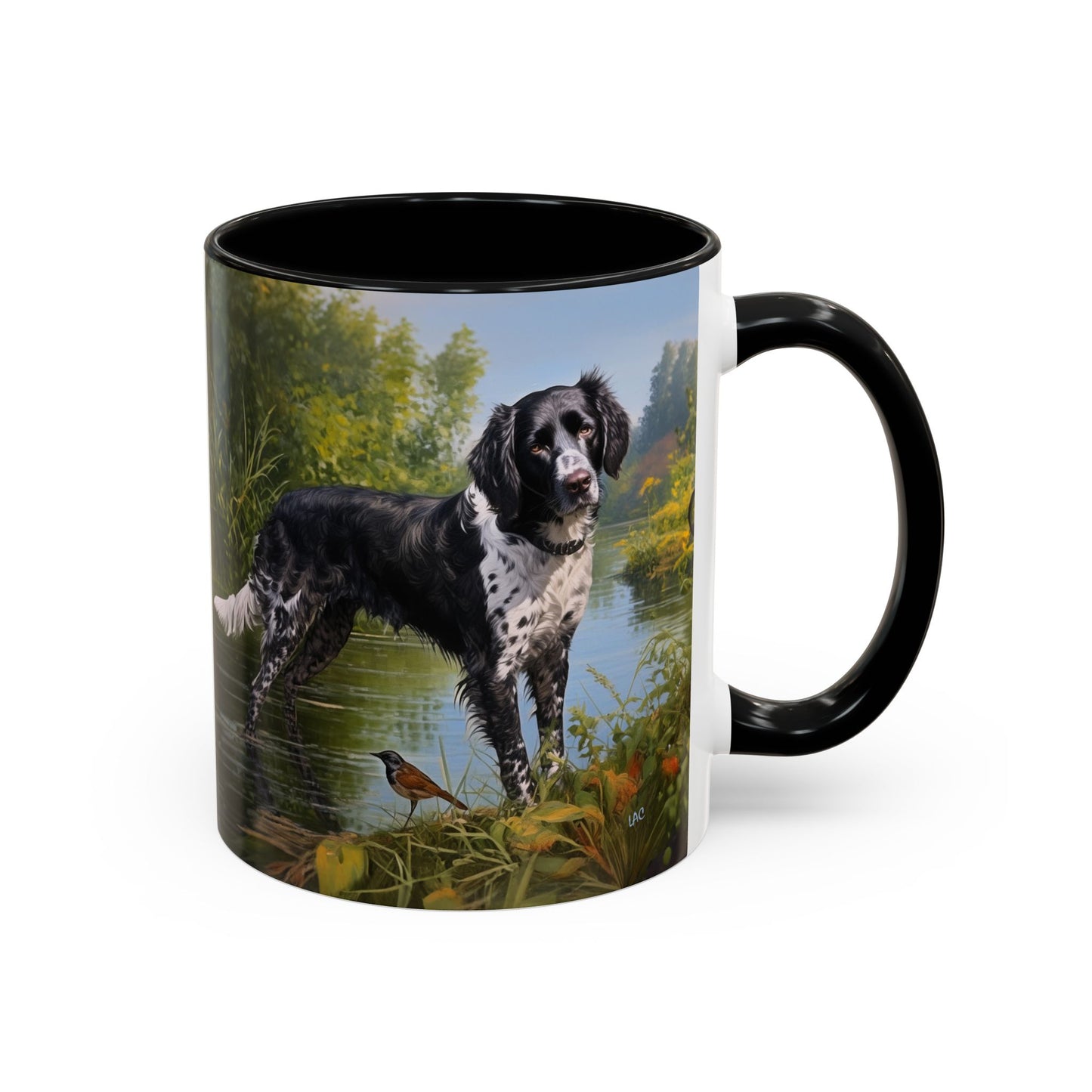 Large Munsterlander - Ceramic Accent Coffee Mug - 2 Sizes