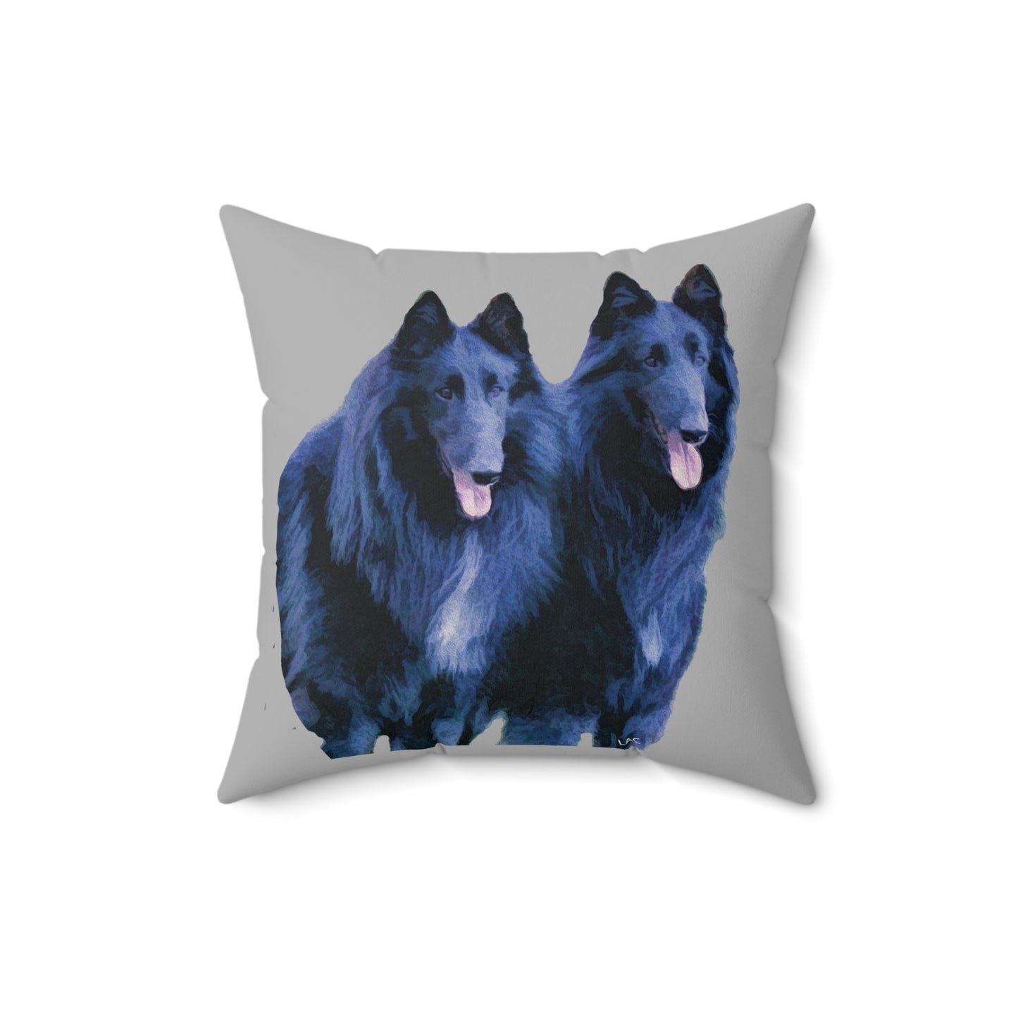 Belgian Shepherd Spun Polyester Throw Pillow