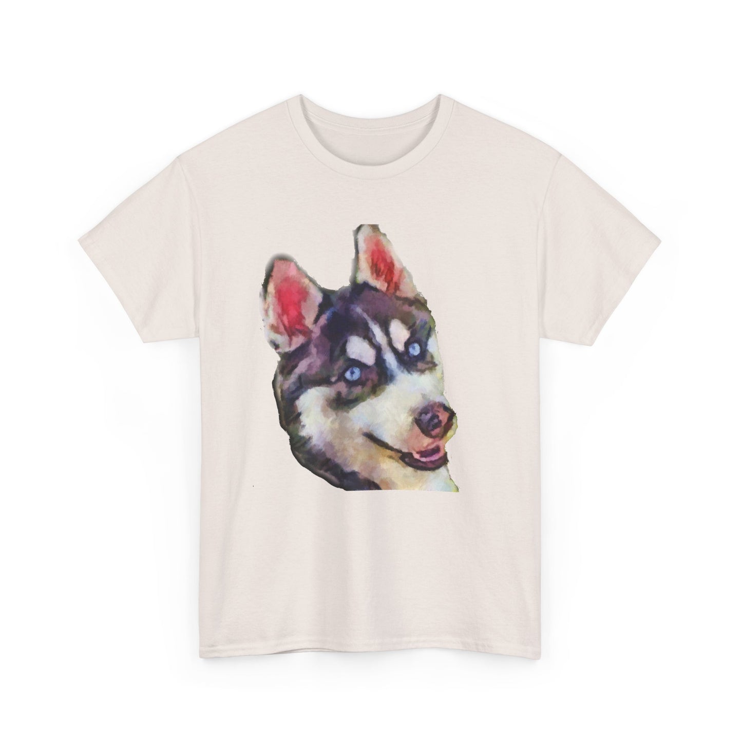 Siberian Husky 'Iditarod' Unisex Heavy Cotton Tee