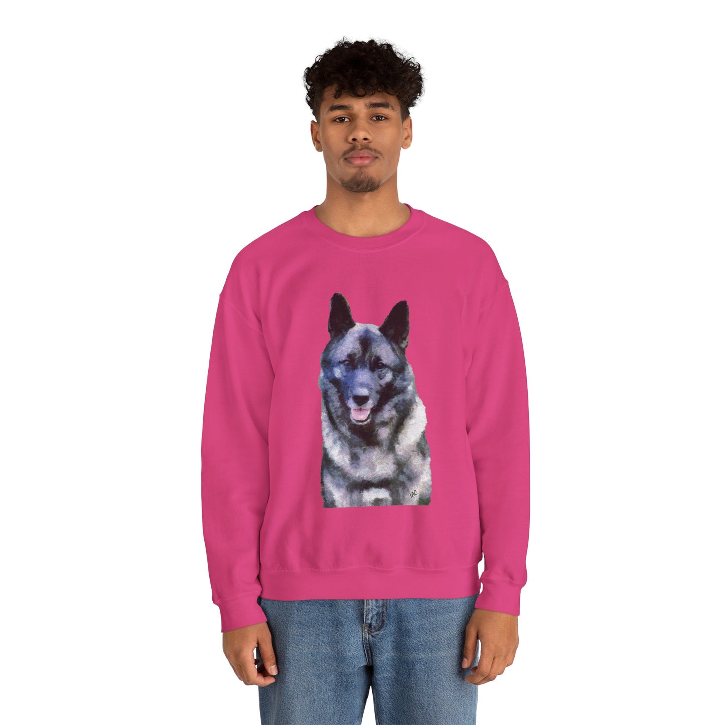Norwegian Elkhound - Unisex 50/50 Crewneck Sweatshirt