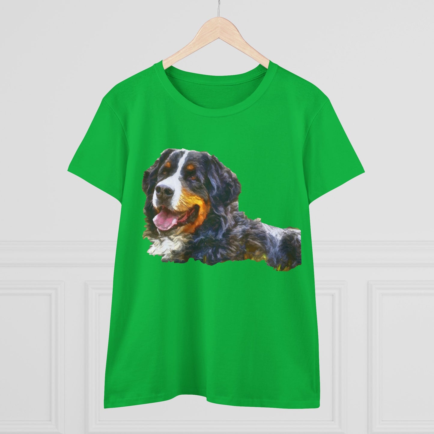 Bernese Mountain Dog Women's Midweight Cotton Tee