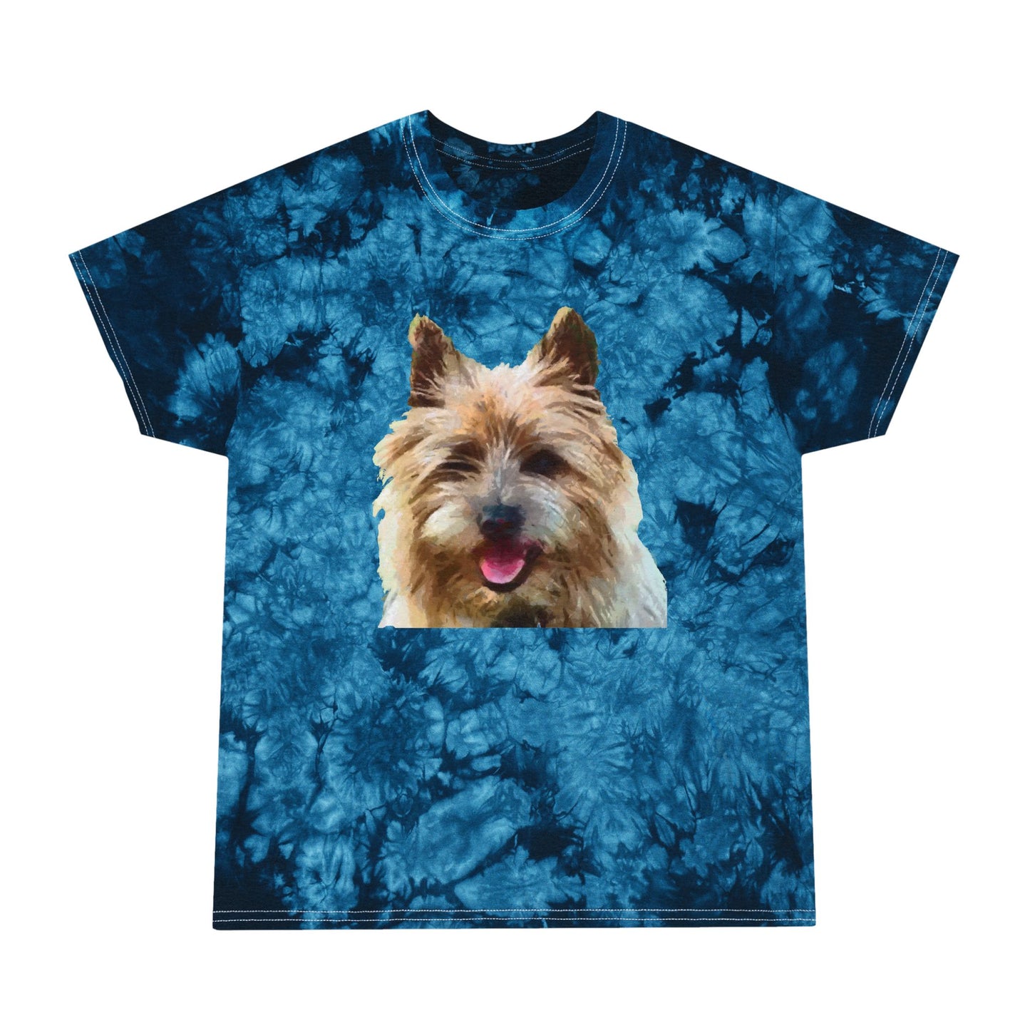 Cairn Terrier 'Toto' Unisex Tie-Dye Tee, Crystal