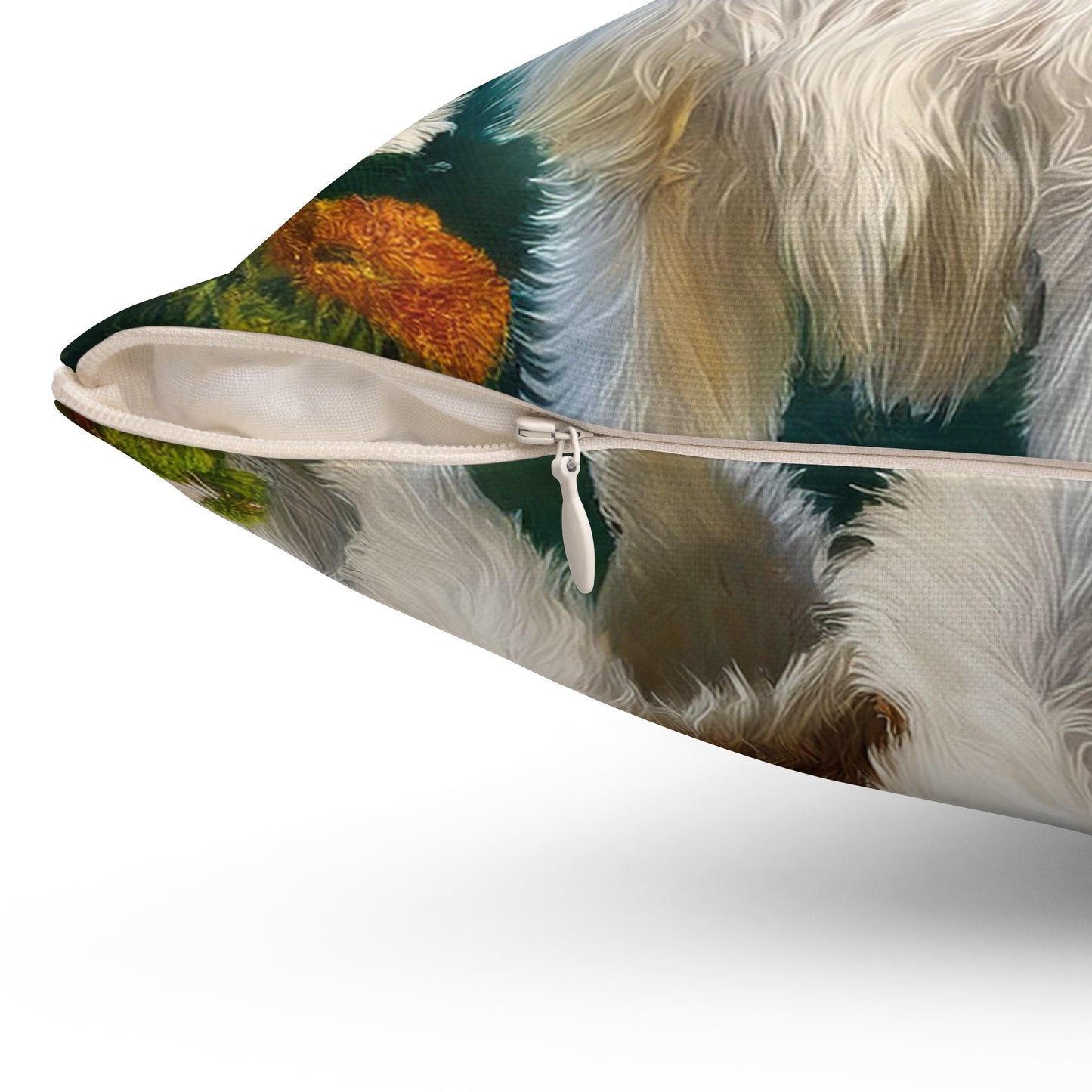 Kromfohrländer Spun Polyester Throw Pillow