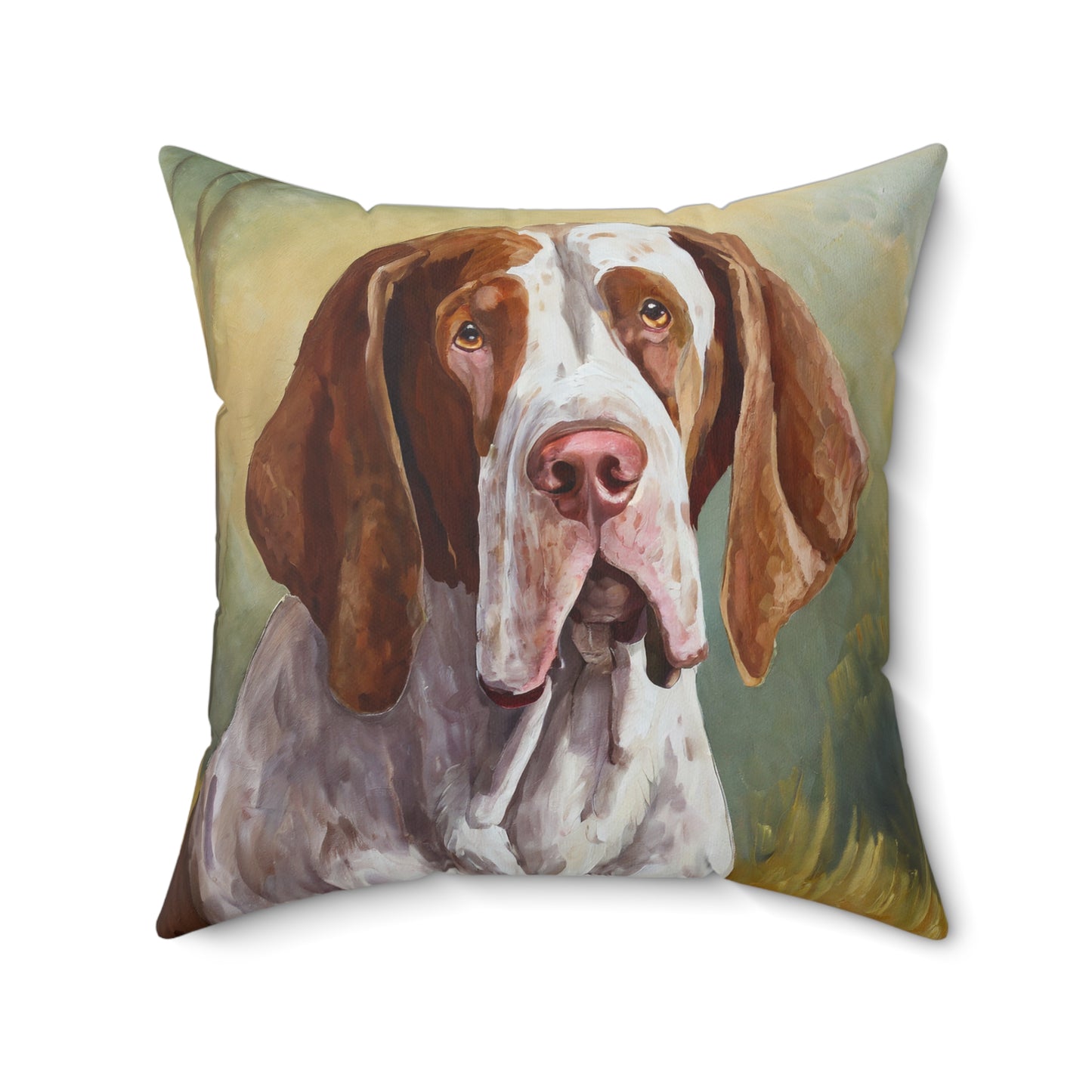 Bracco Italiano 'Italian Pointer' Spun Polyester Square Pillow
