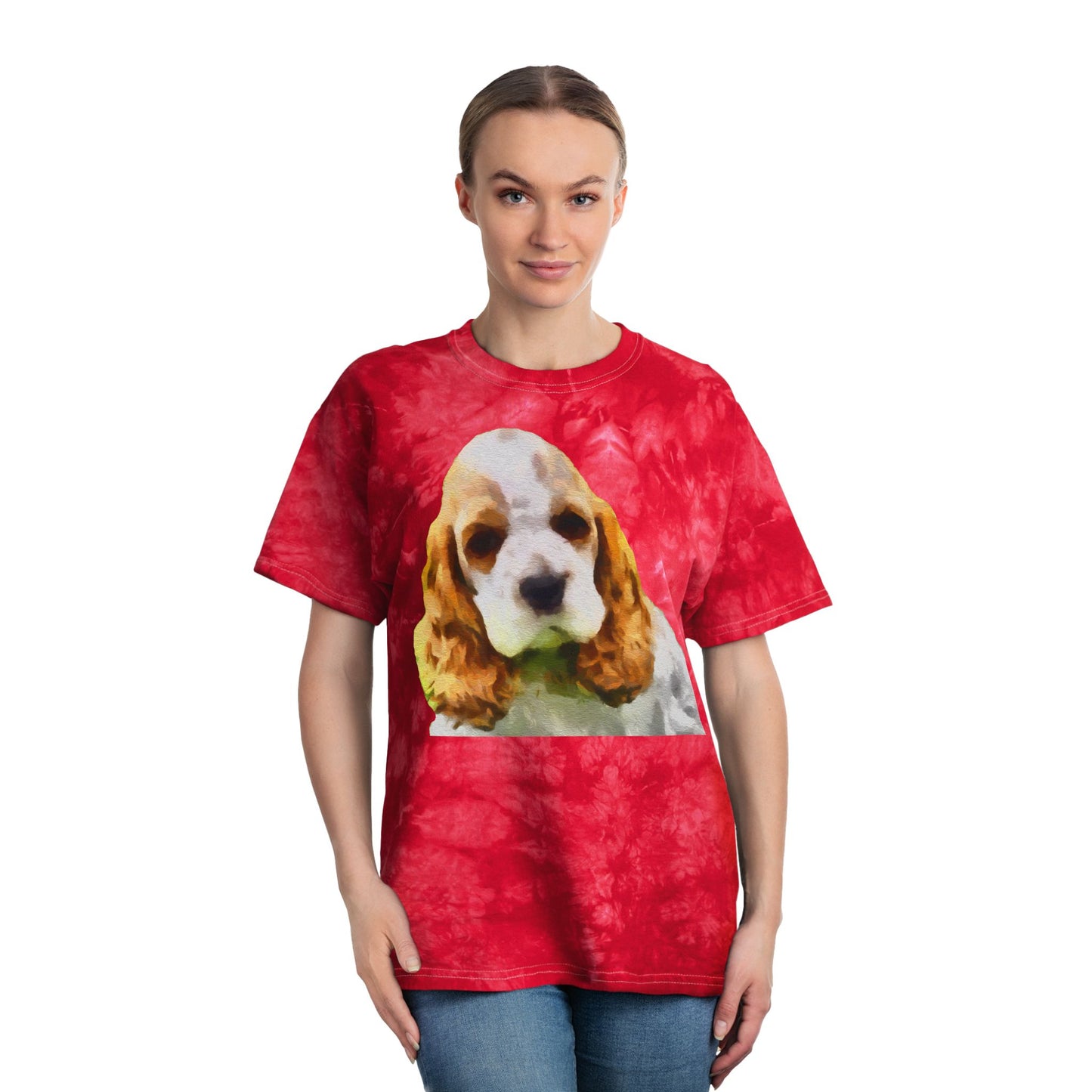 Cocker Spaniel 'Hogan' Tie-Dye Tee by DoggyLips™