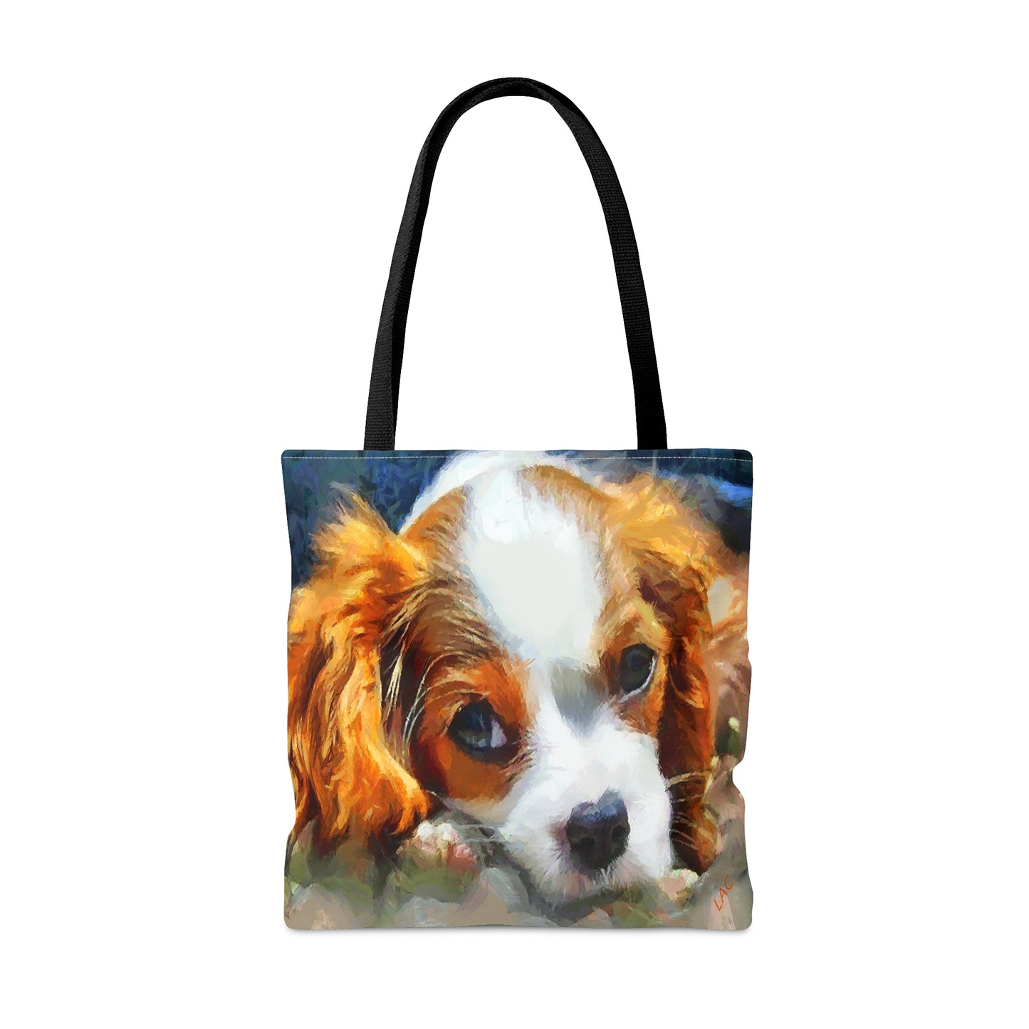 Cavalier King Charles Puppy Tote Bag