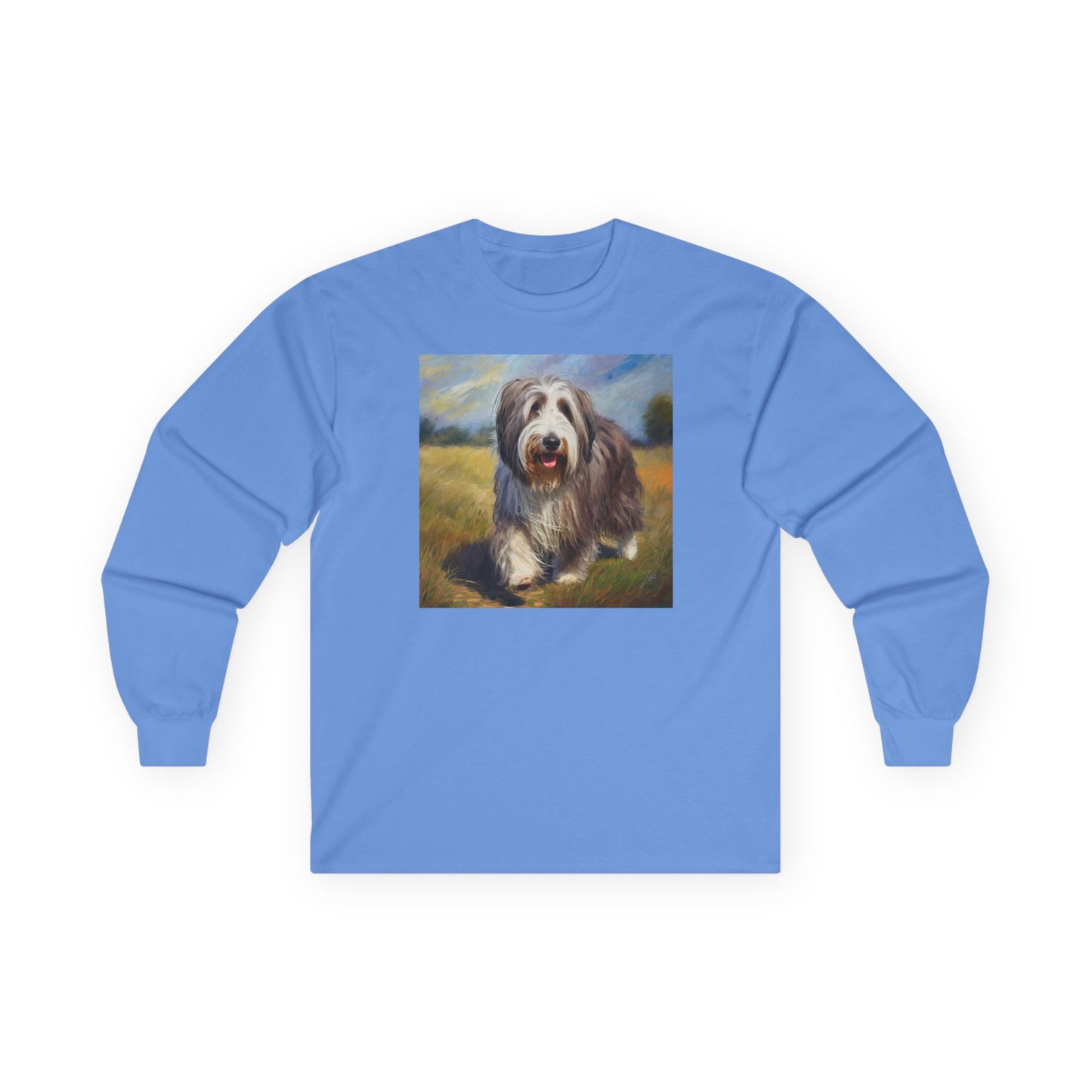 Bearded Collie Cotton Long Sleeve Tee