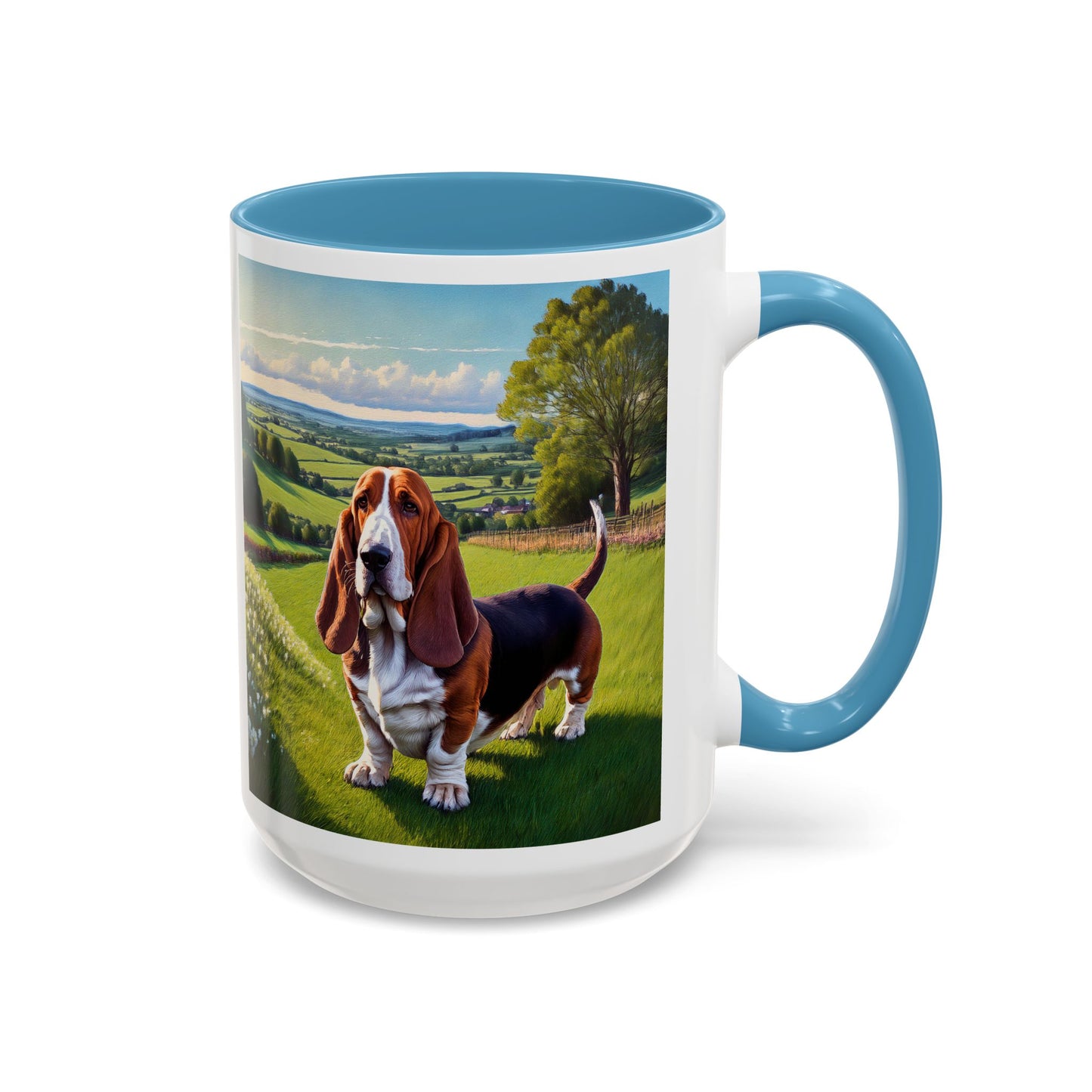 Basset Hound -- Ceramic Accent Coffee Mug (11, 15oz)