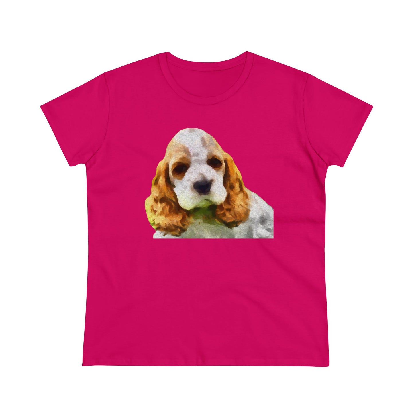 Cocker Spaniel 'Hogan' Women's Midweight Cotton Tee