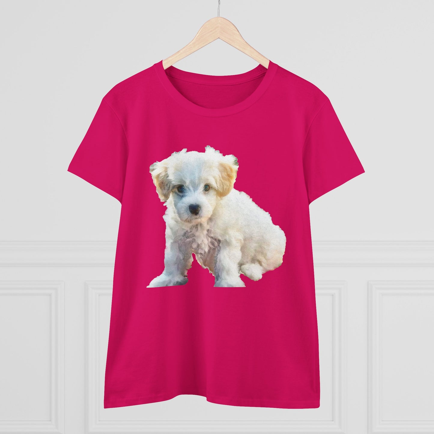 Bichon Frise Women's Midweight Cotton Tee