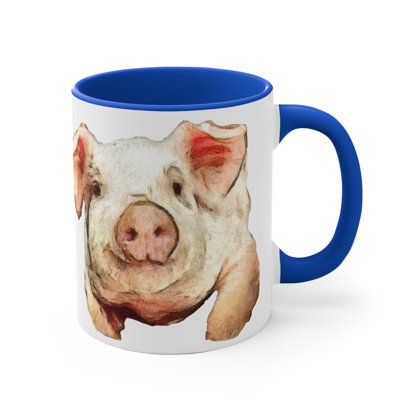 Pig 'Petunia' Accent Coffee Mug, 11oz